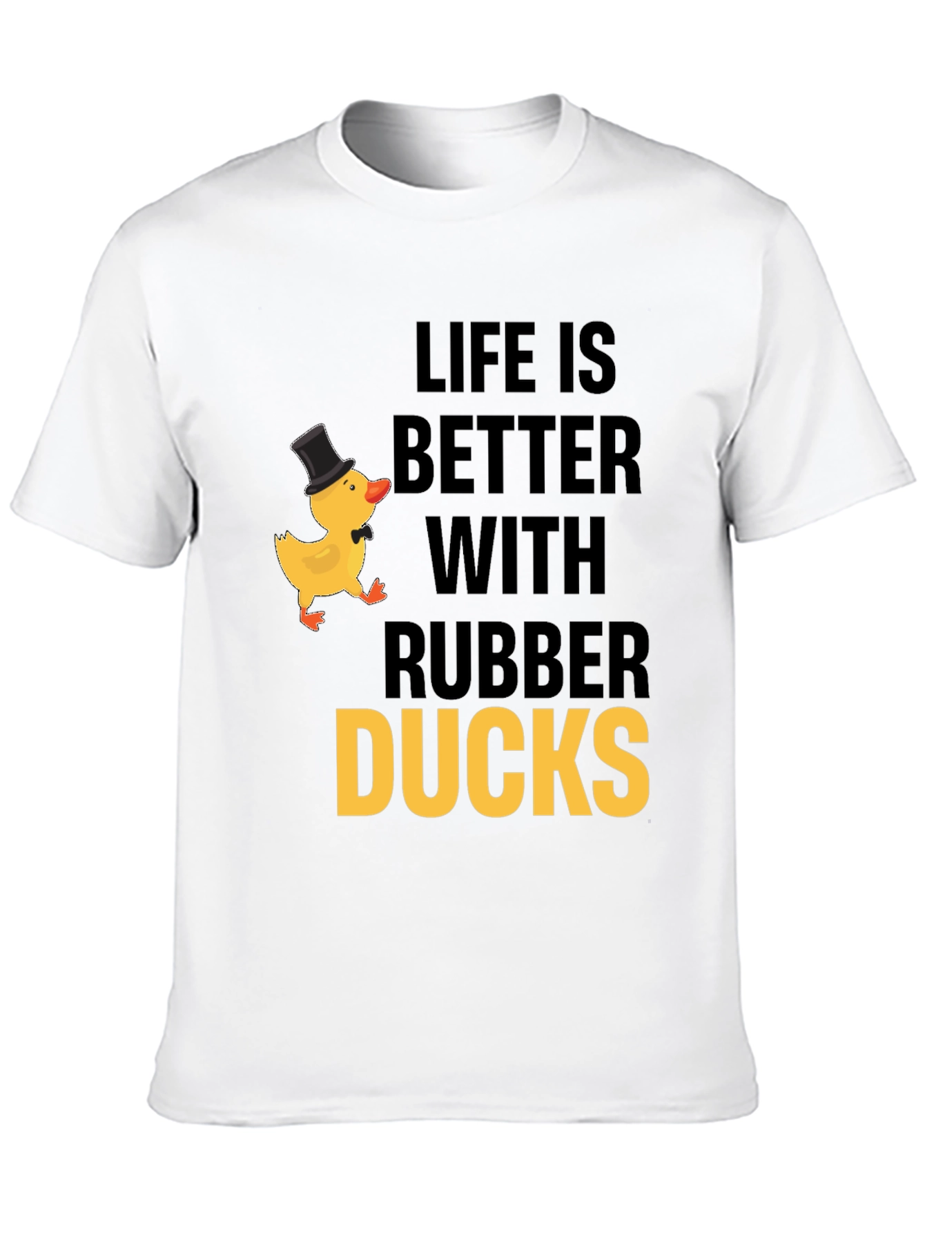 Black Life is Better with Rubber Ducks T-Shirt view 10