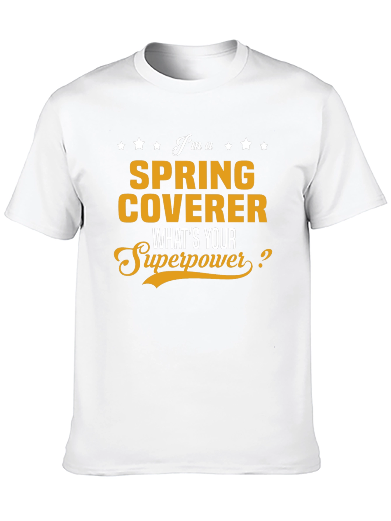 Black Spring Coverer Superpower T-Shirt view 10
