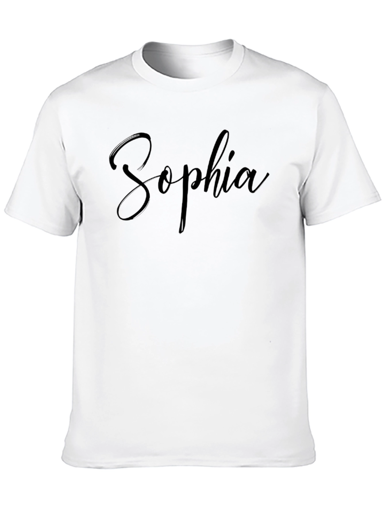 Black Personalized Sophia Black T-Shirt view 10