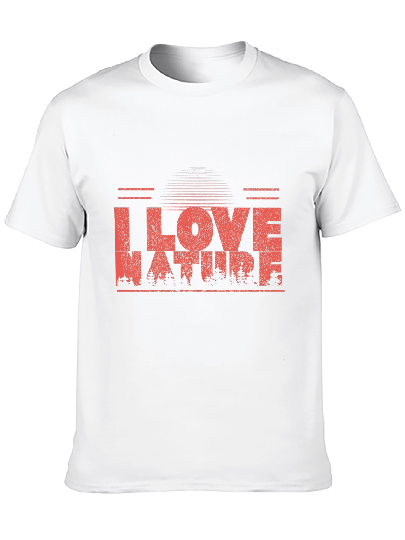 Black I Love Nature Graphic Tee - Black view 10