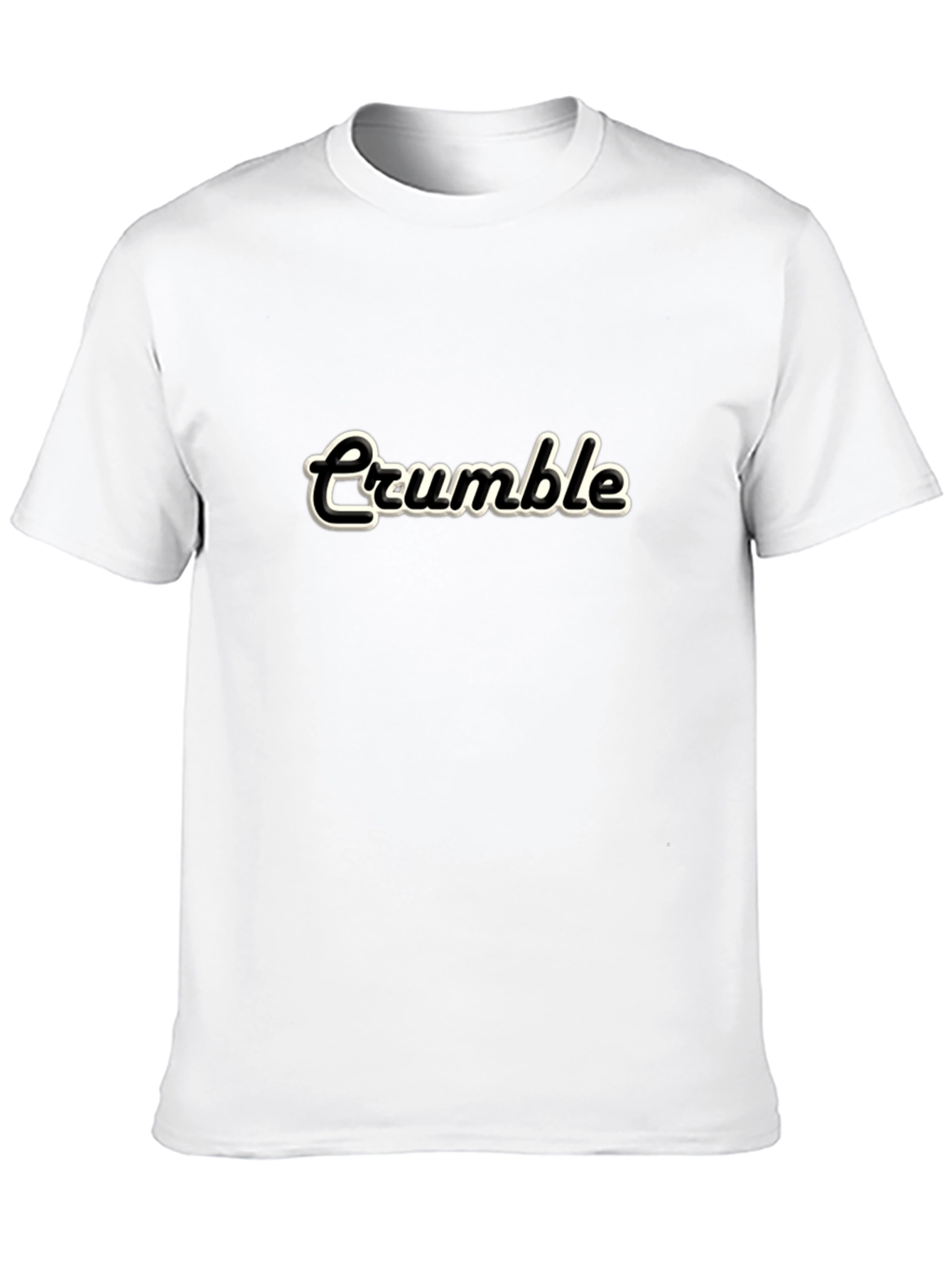 Black Retro 'Crumble' Black Graphic Tee view 10