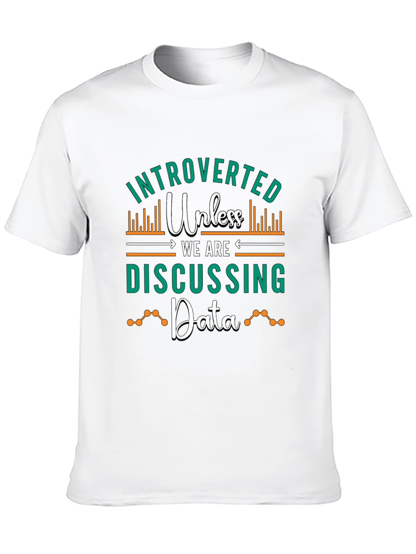 Black Introverted Data Lover T-Shirt view 10