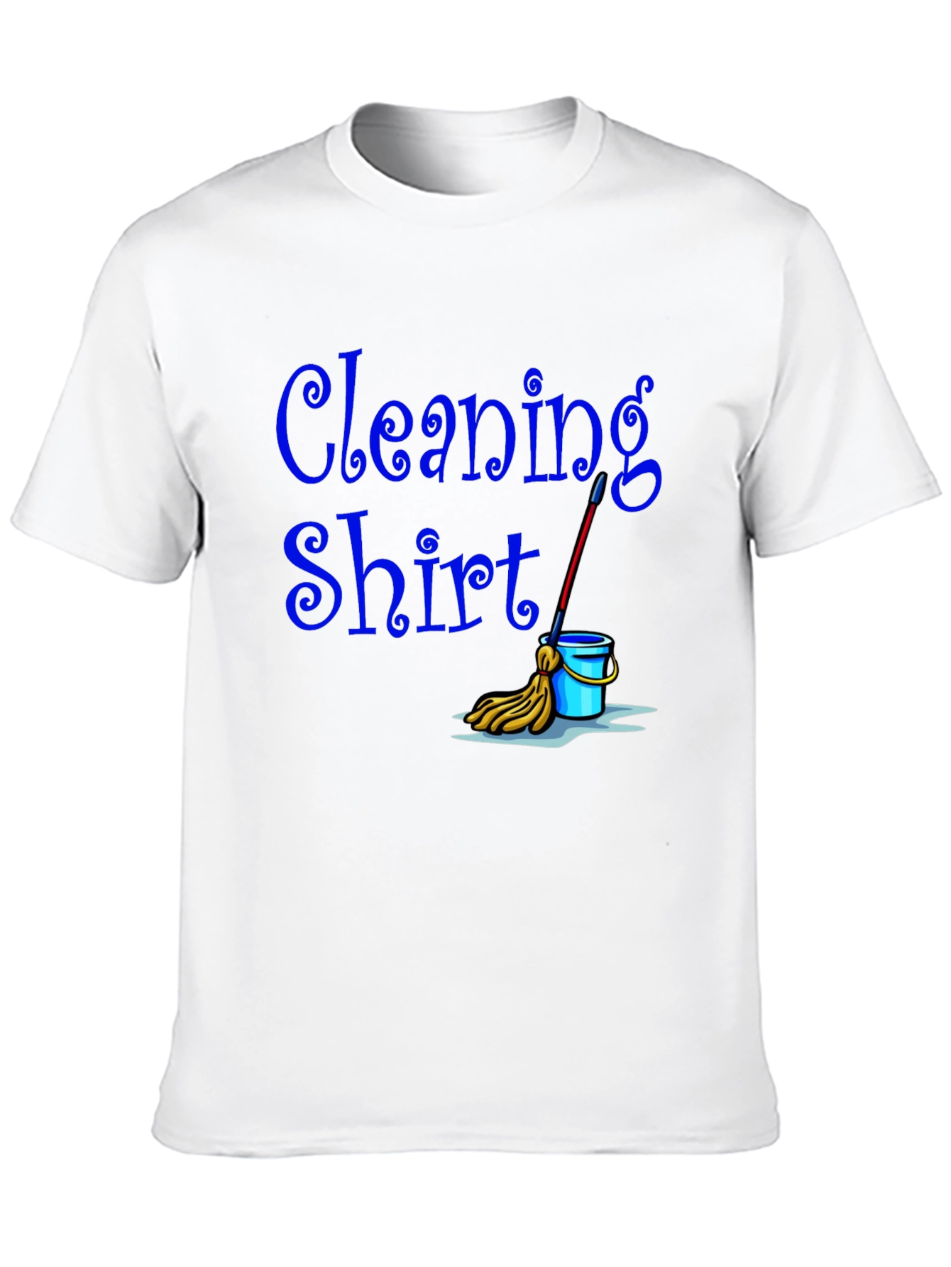 Black Cleaning Shirt - Funny Janitor T-Shirt view 10