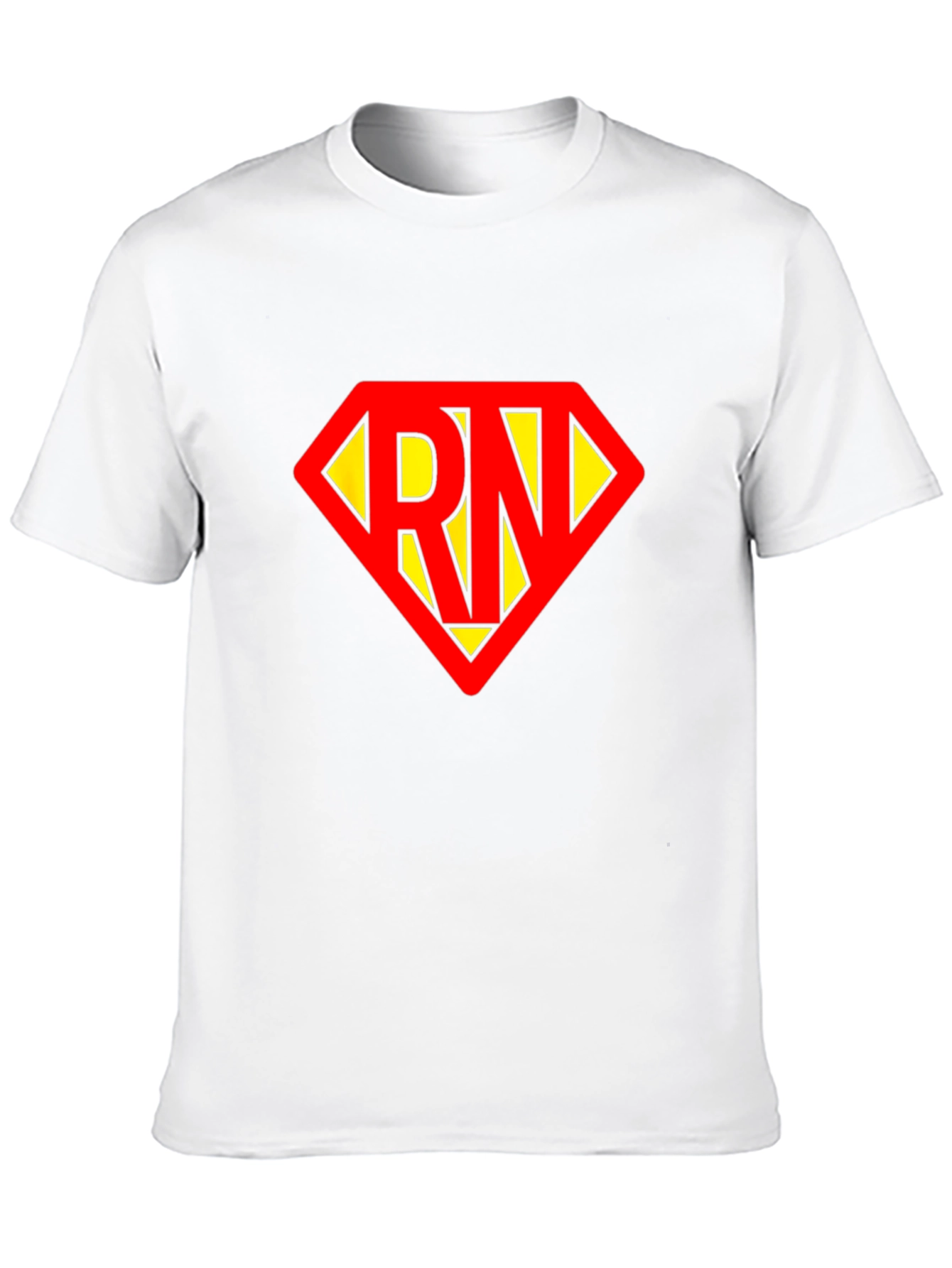Black RN Superhero T-Shirt - Black Cotton Tee view 10