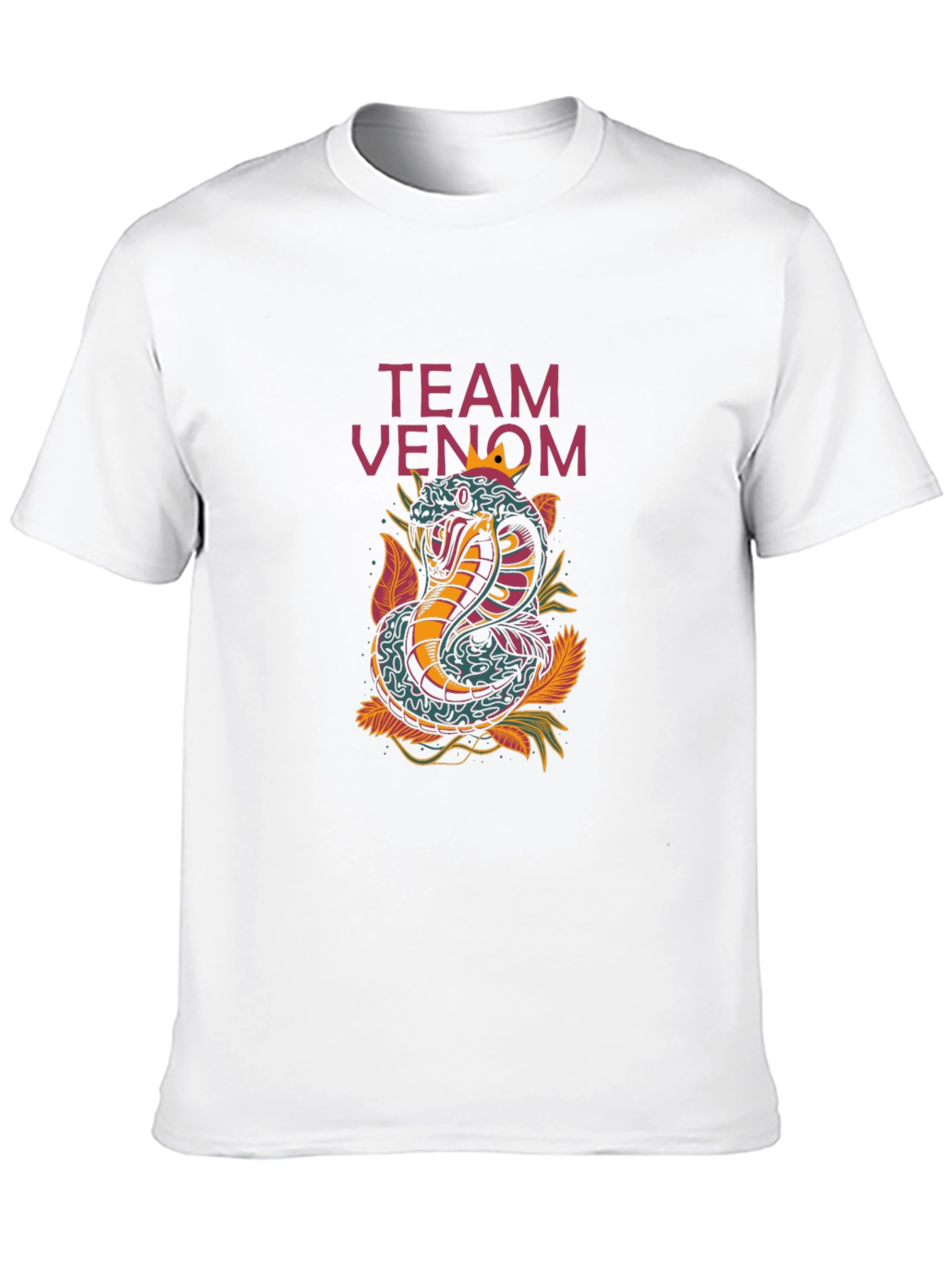 Black Team Venom Snake Graphic Tee - Cobra Design view 10