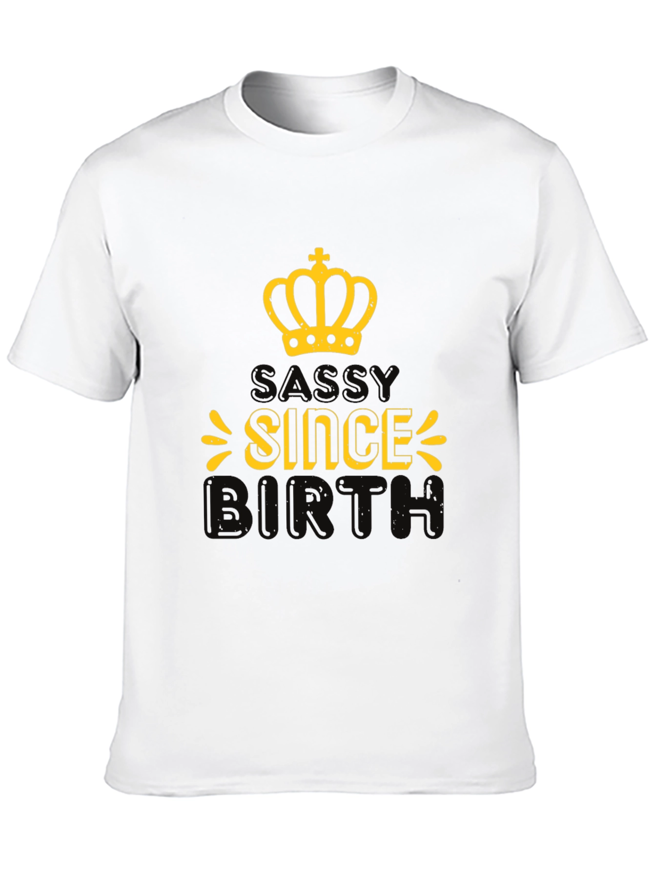 Black Sassy Since Birth Black Graphic Tee view 10