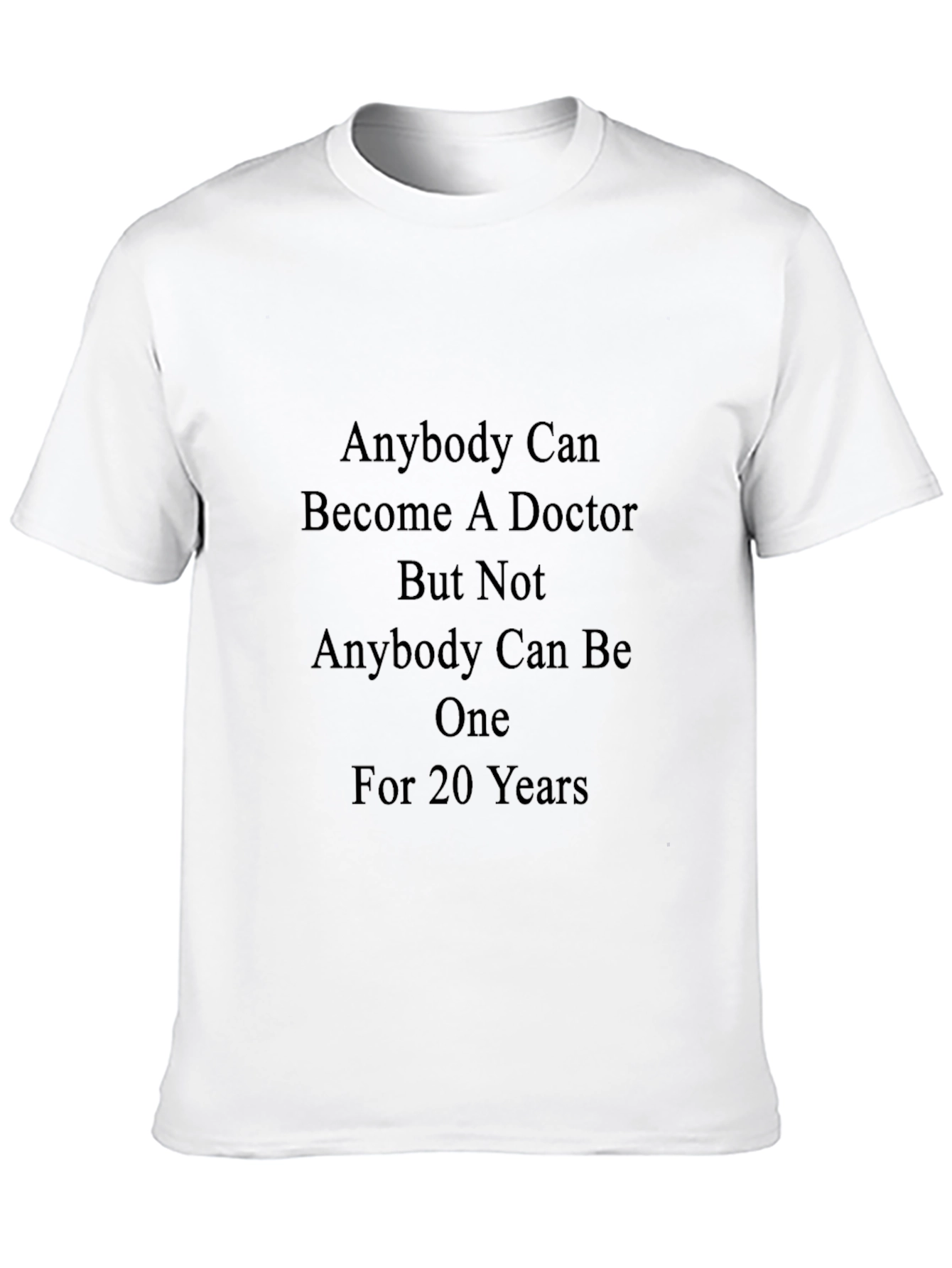 Black Doctor Quote Graphic T-Shirt - Black Cotton Blend view 10