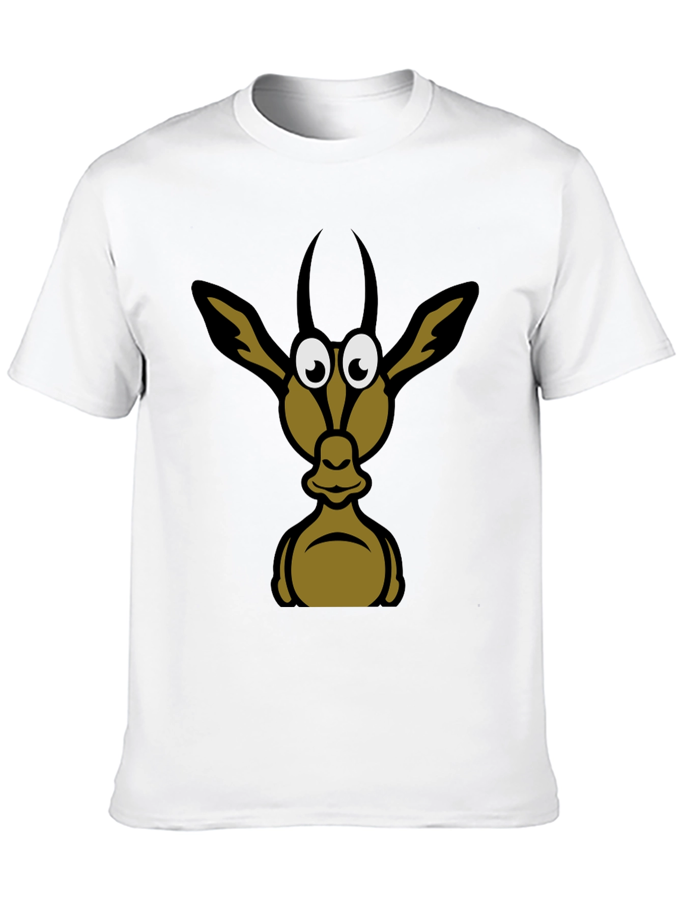 Black Funny Animal Graphic Tee - Black Cotton T-Shirt view 10