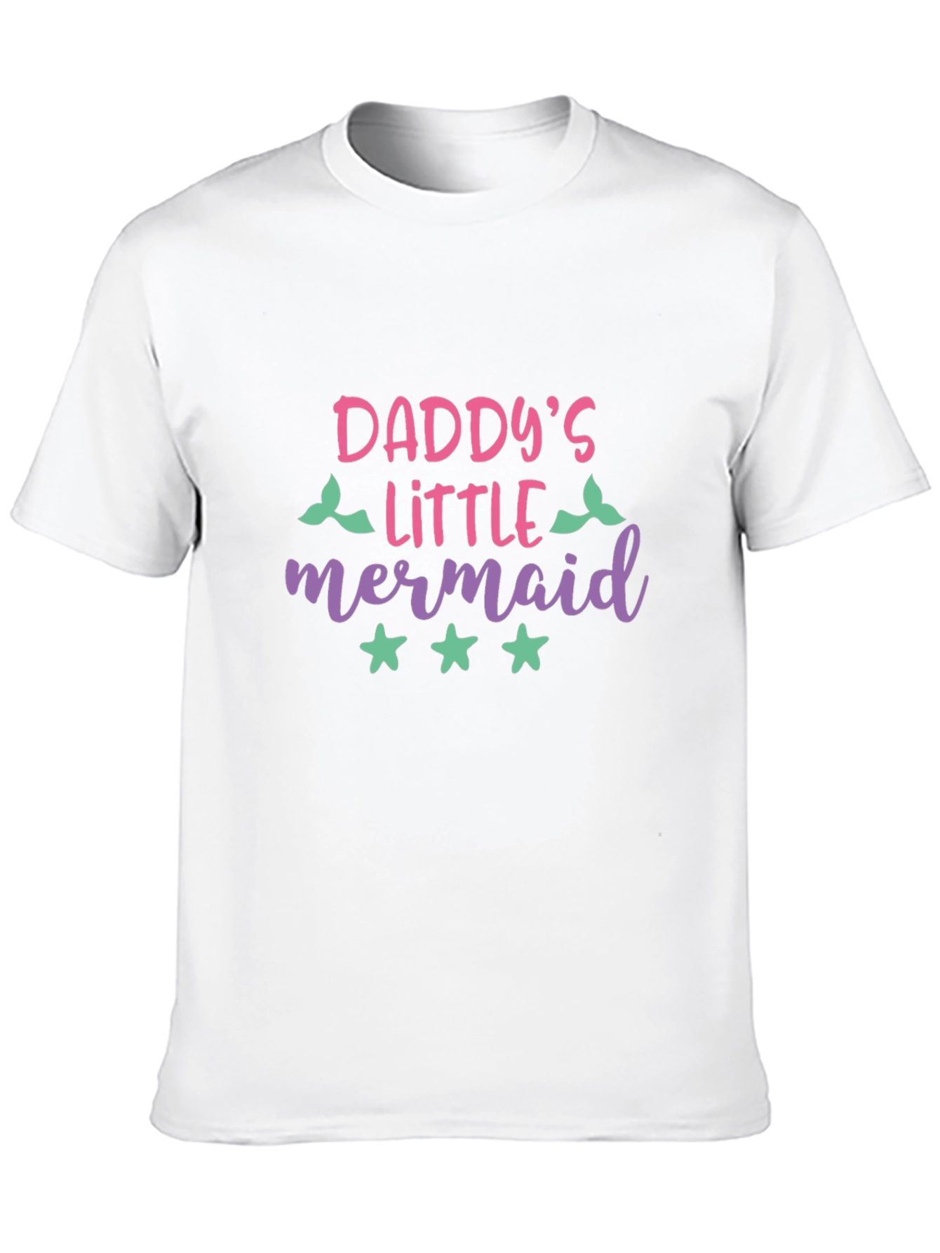 Black Daddy's Little Mermaid Graphic T-Shirt view 10