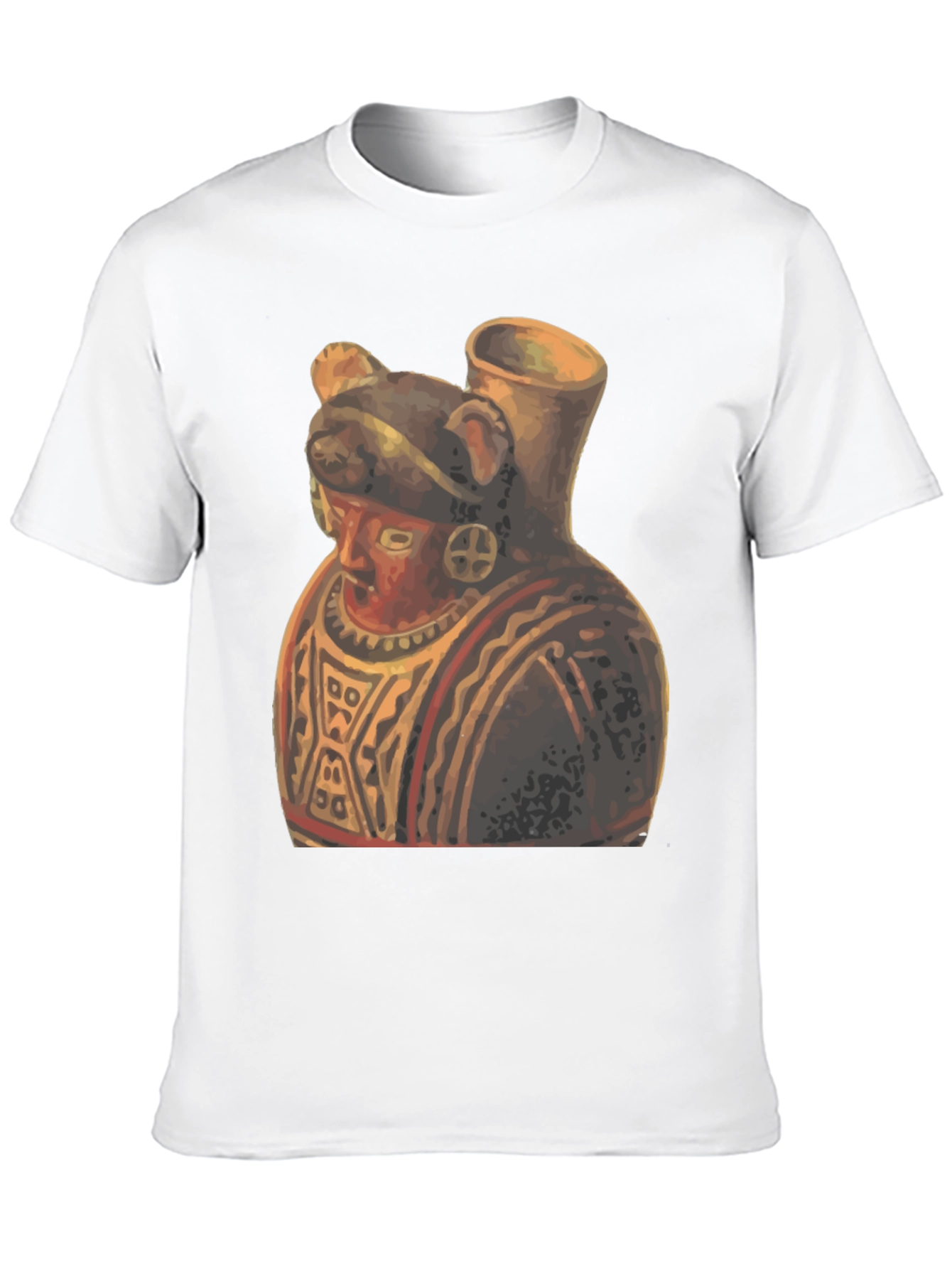 Black Unique Artistic Graphic Tee - Anthropomorphic Pottery view 10