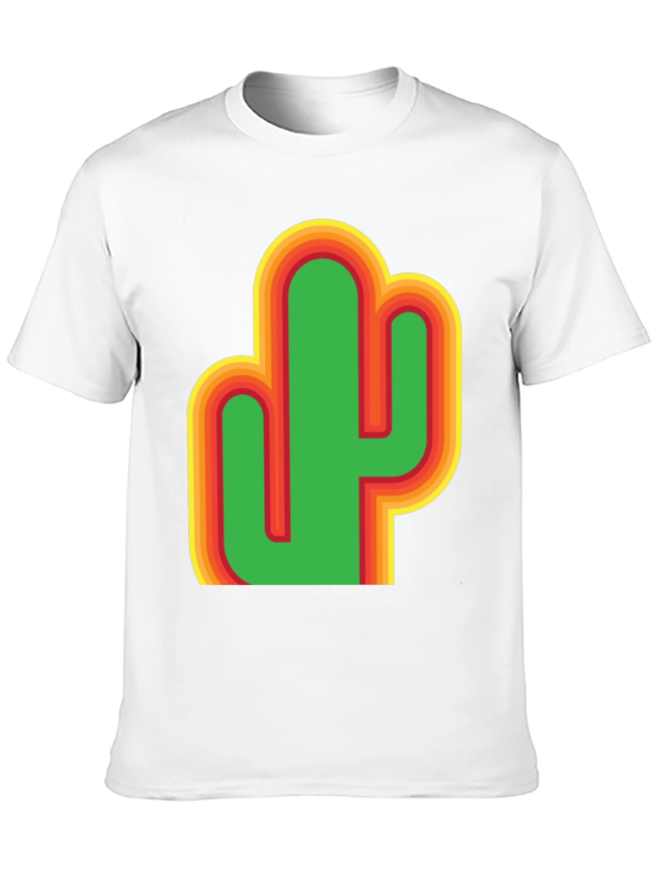 Black Retro Cactus Graphic T-Shirt view 10