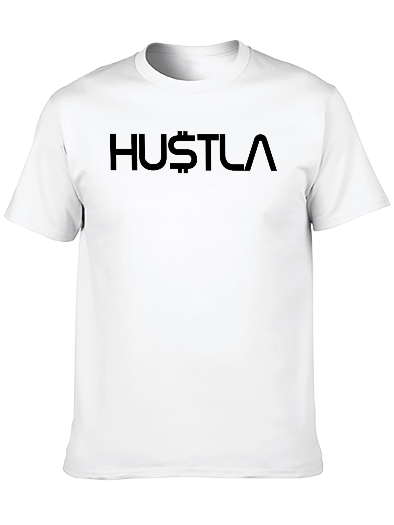 Black Black Hustla T-Shirt - Men's Fashion Tee view 10