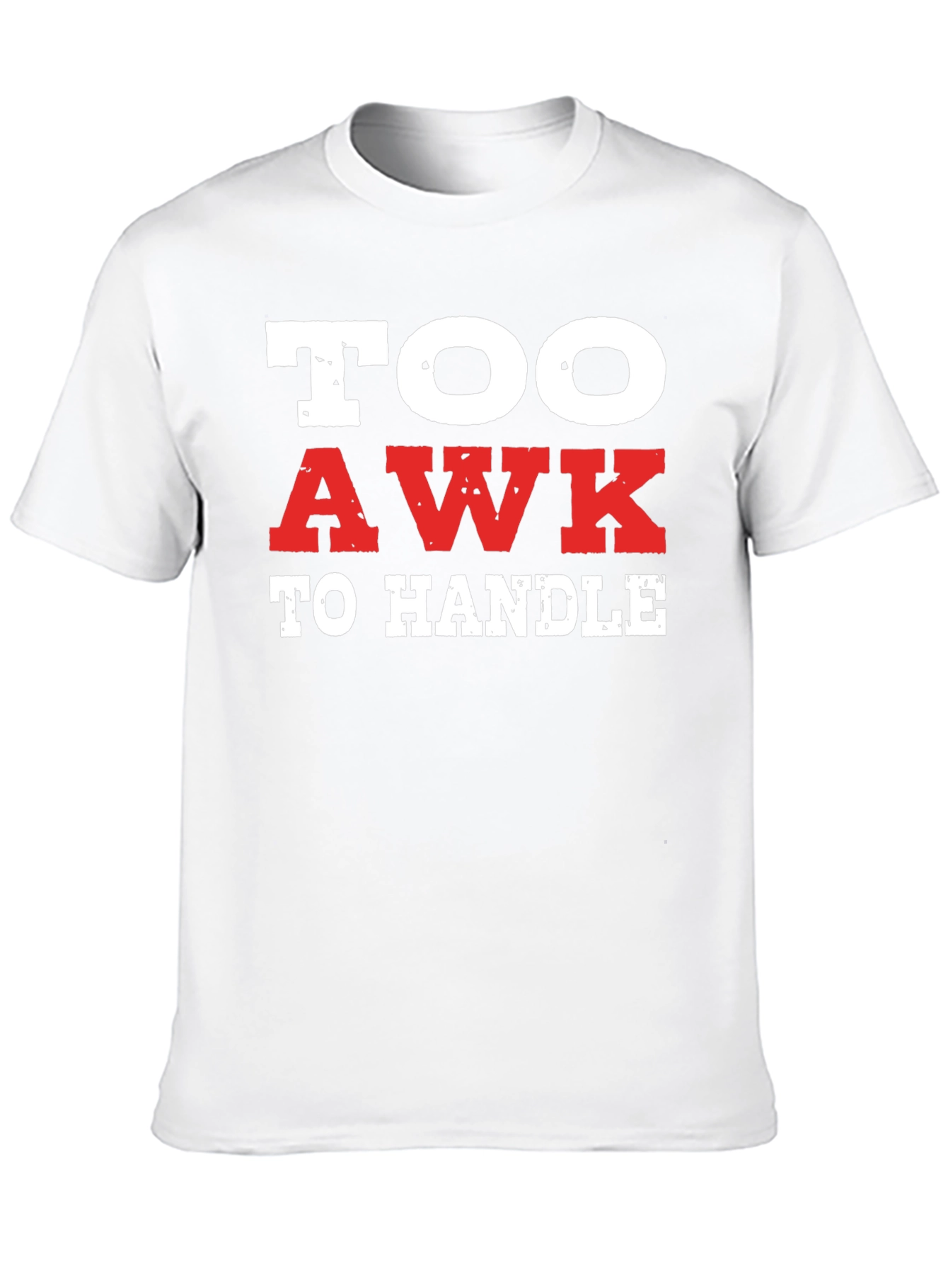 Black Too Awk to Handle Black Graphic Tee view 10