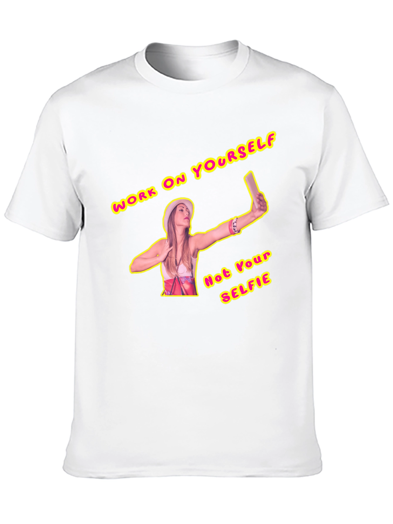 Black Work on Yourself Graphic T-Shirt view 10