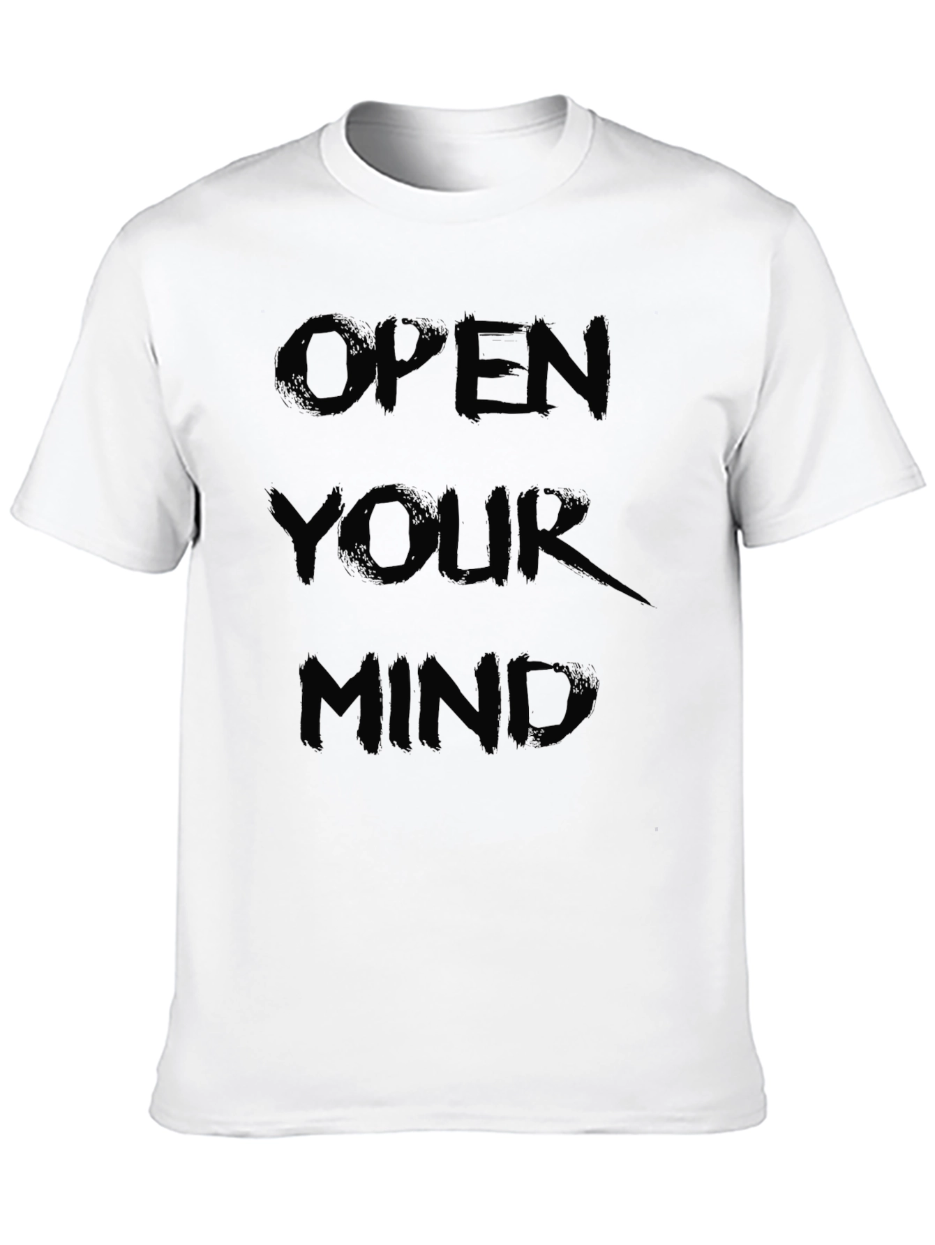Black Open Your Mind Graphic T-Shirt - Black view 10