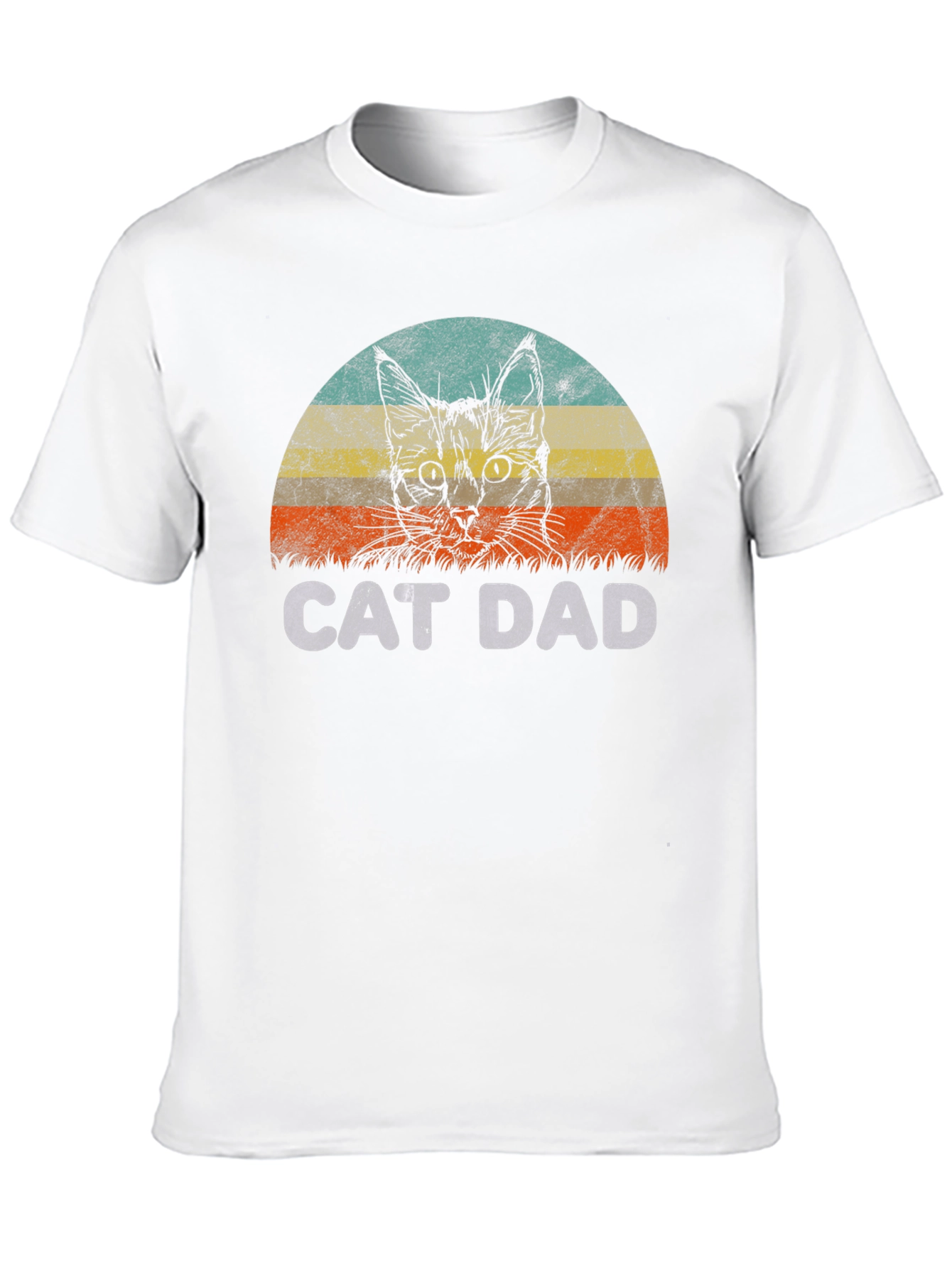 Black Cat Dad Graphic T-Shirt - Vintage Style view 10