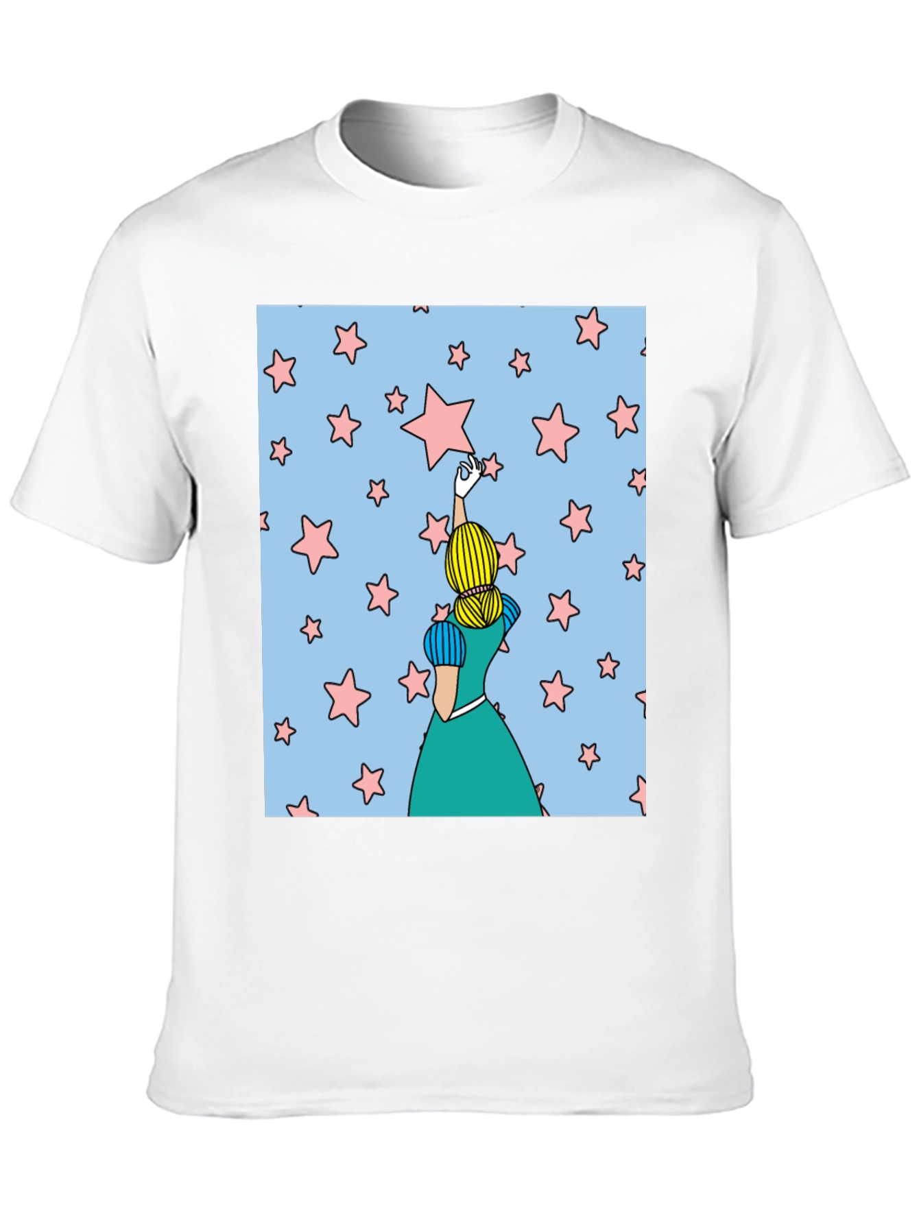 Black Reach for the Stars T-Shirt view 10