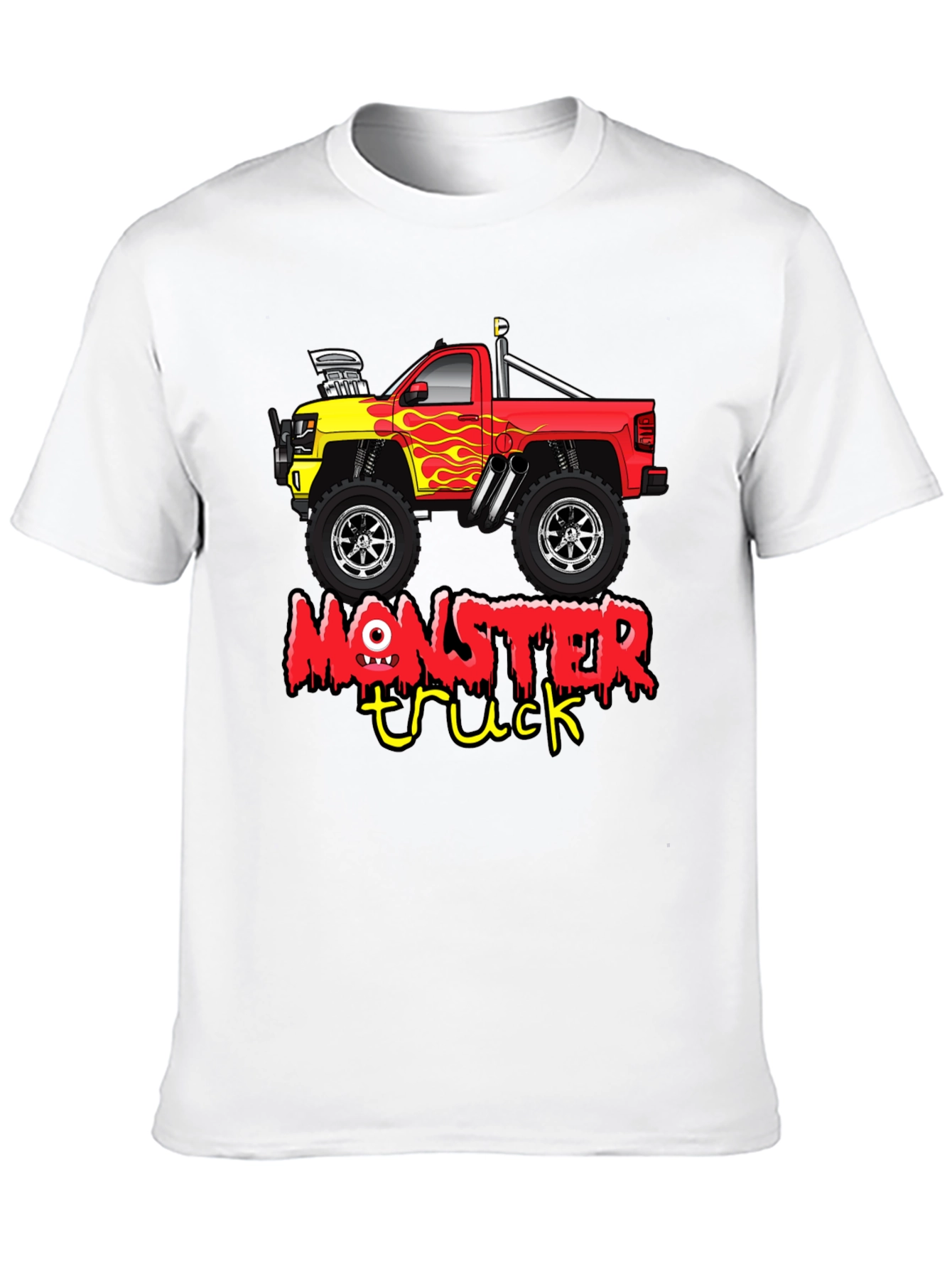 Black Monster Truck Graphic T-Shirt view 10