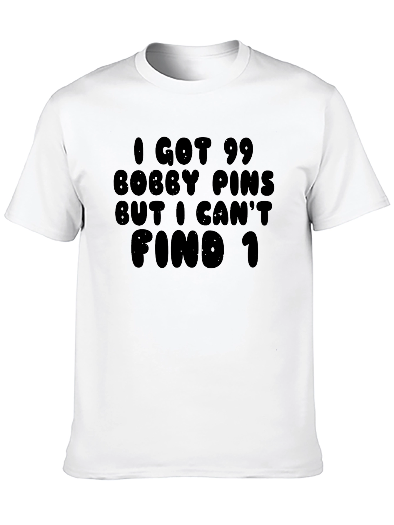 Black Funny Bobby Pins Graphic T-Shirt view 10