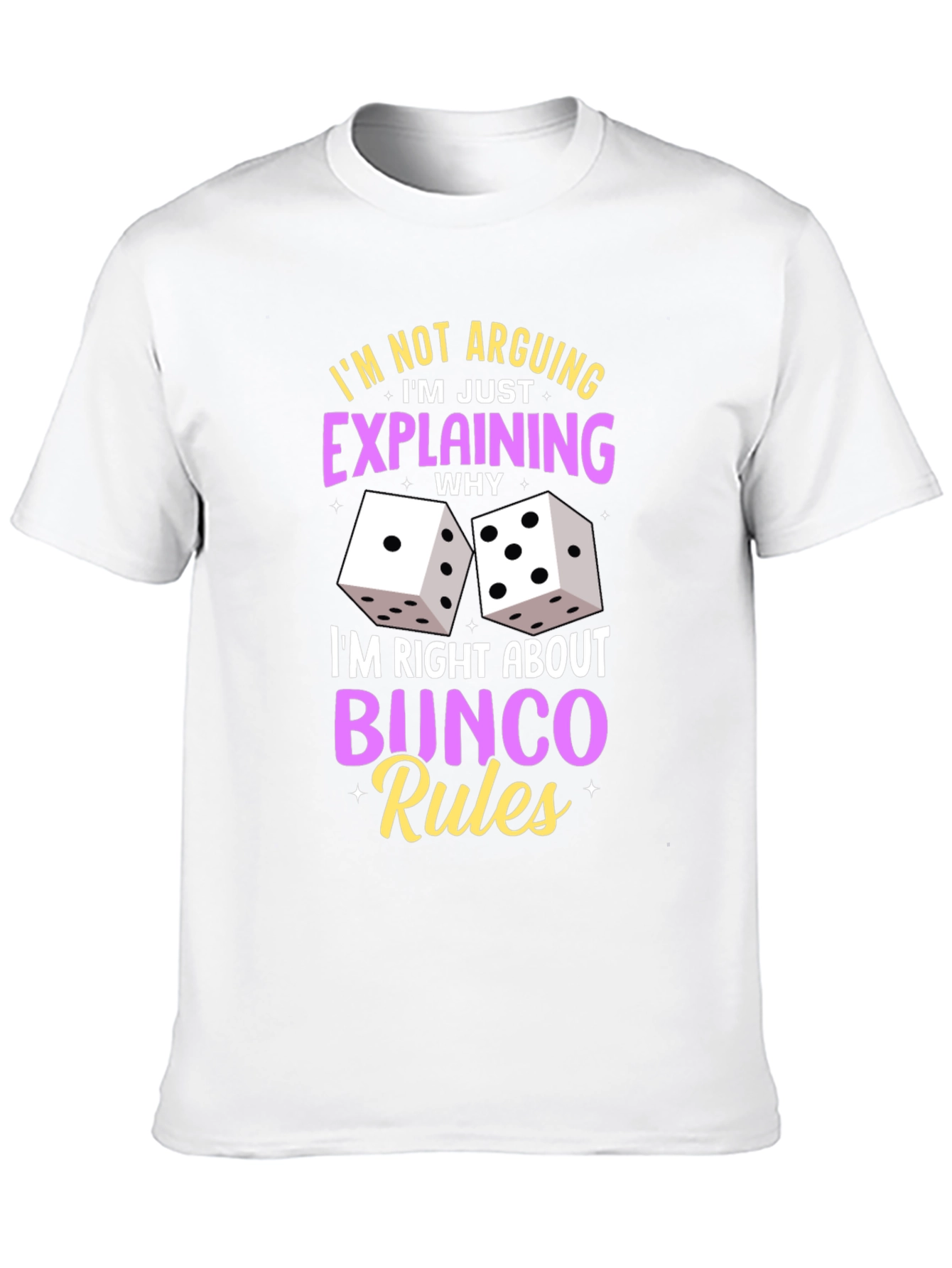 Black Bunco Rules Graphic T-Shirt - Funny Game Night Tee view 10