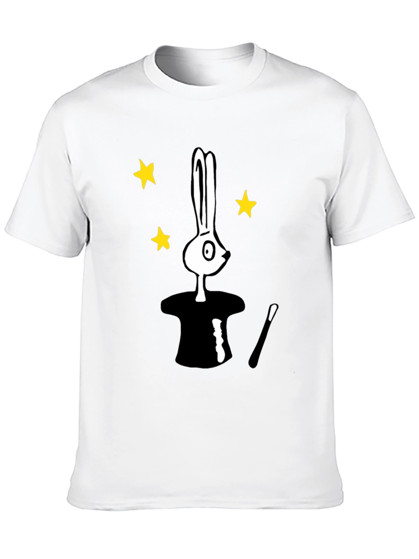 Black Magician Bunny T-Shirt - Black Tee view 10
