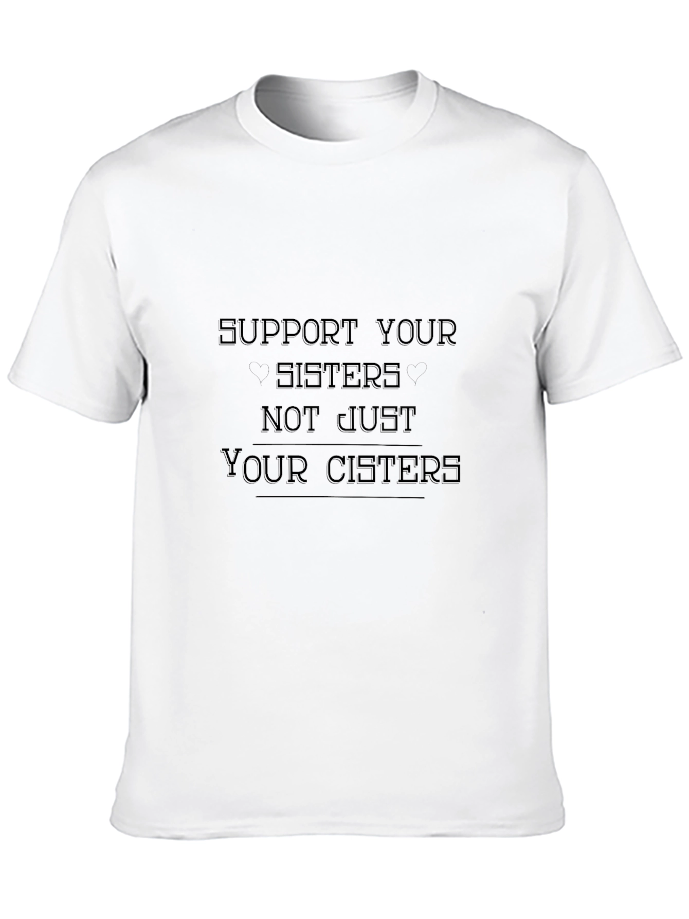 Black Support Your Sisters Graphic Tee - Black view 10