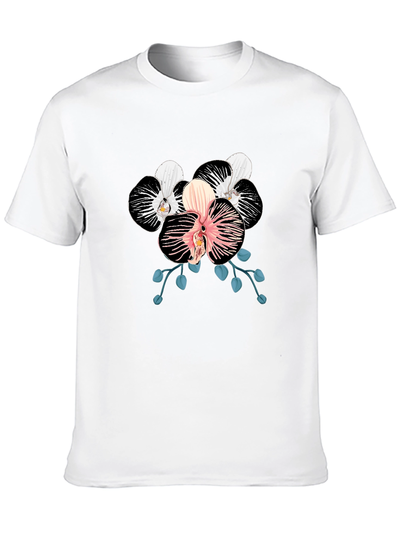 Black Orchid Graphic Print Black T-Shirt view 10
