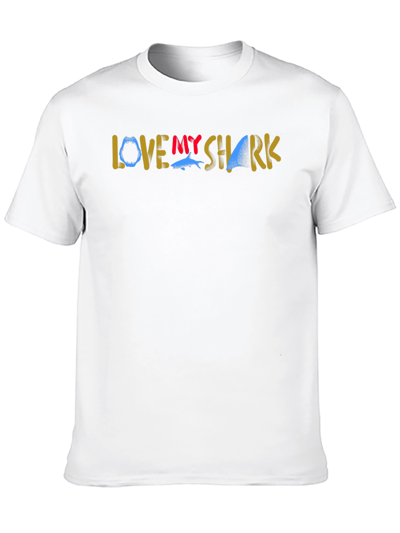 Black Love My Shark Graphic T-Shirt - Black view 10