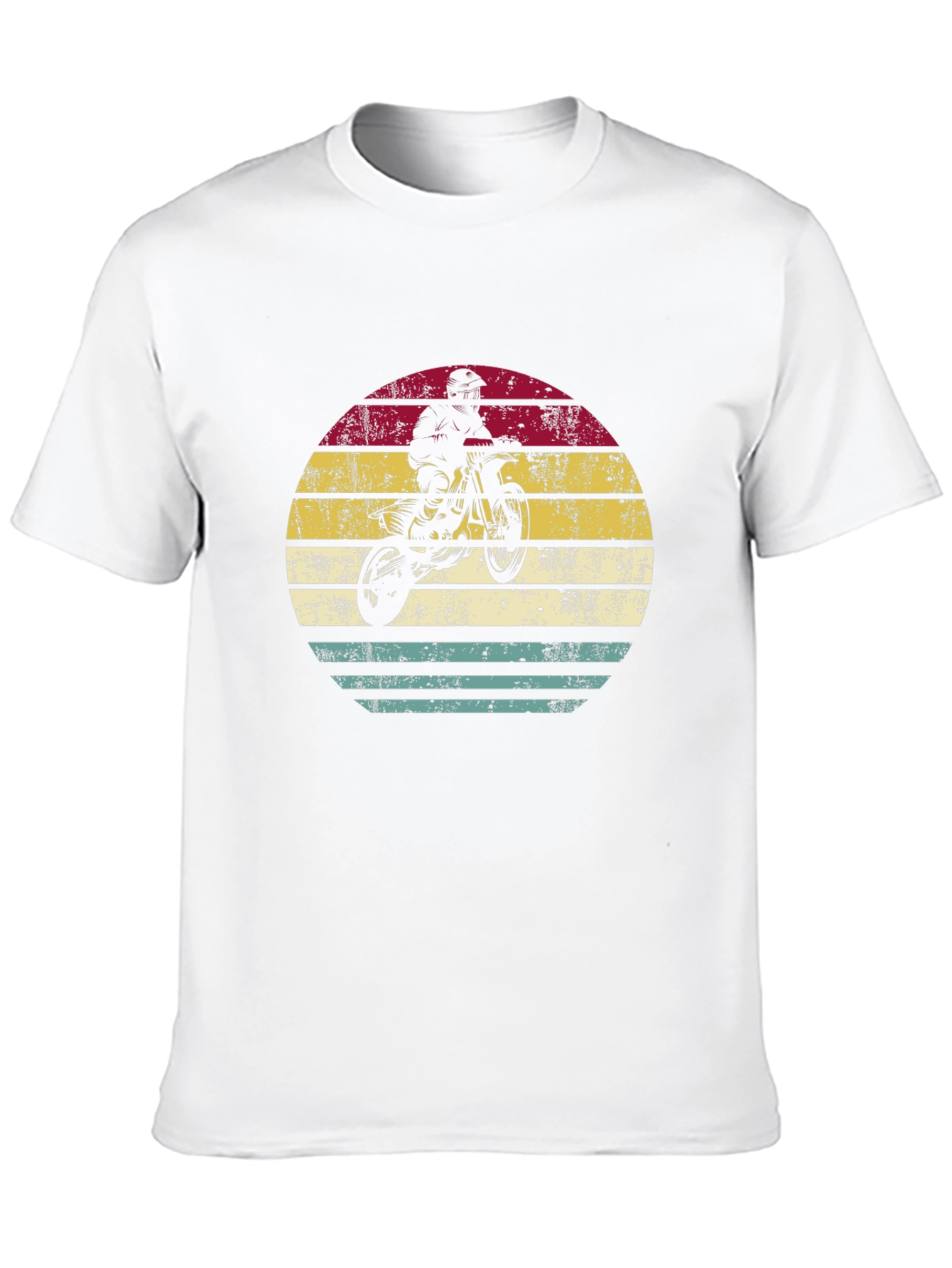 Black Retro Motocross T-Shirt - Vintage Style Bike Graphic Tee view 10