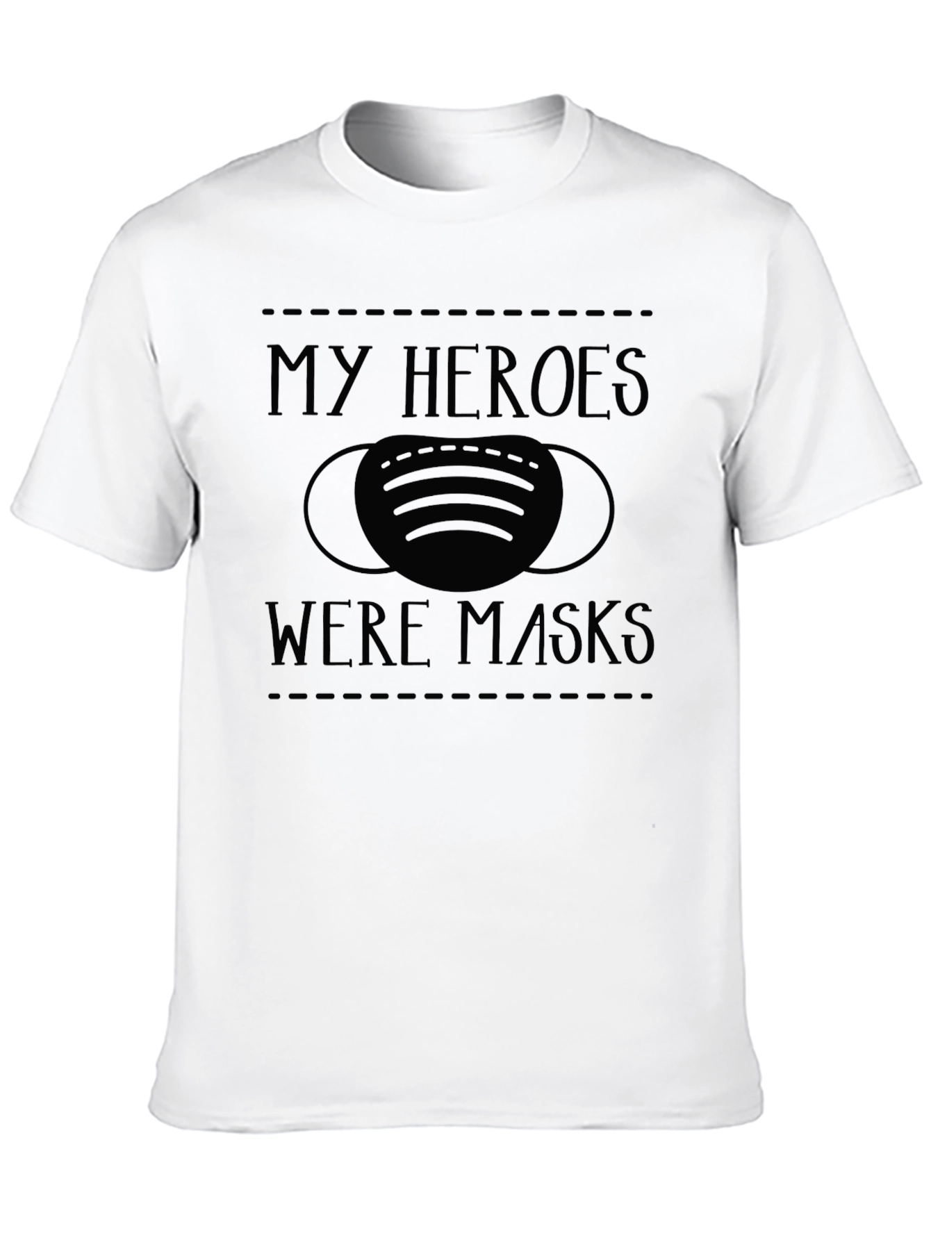 Black My Heroes Were Masks T-Shirt view 10