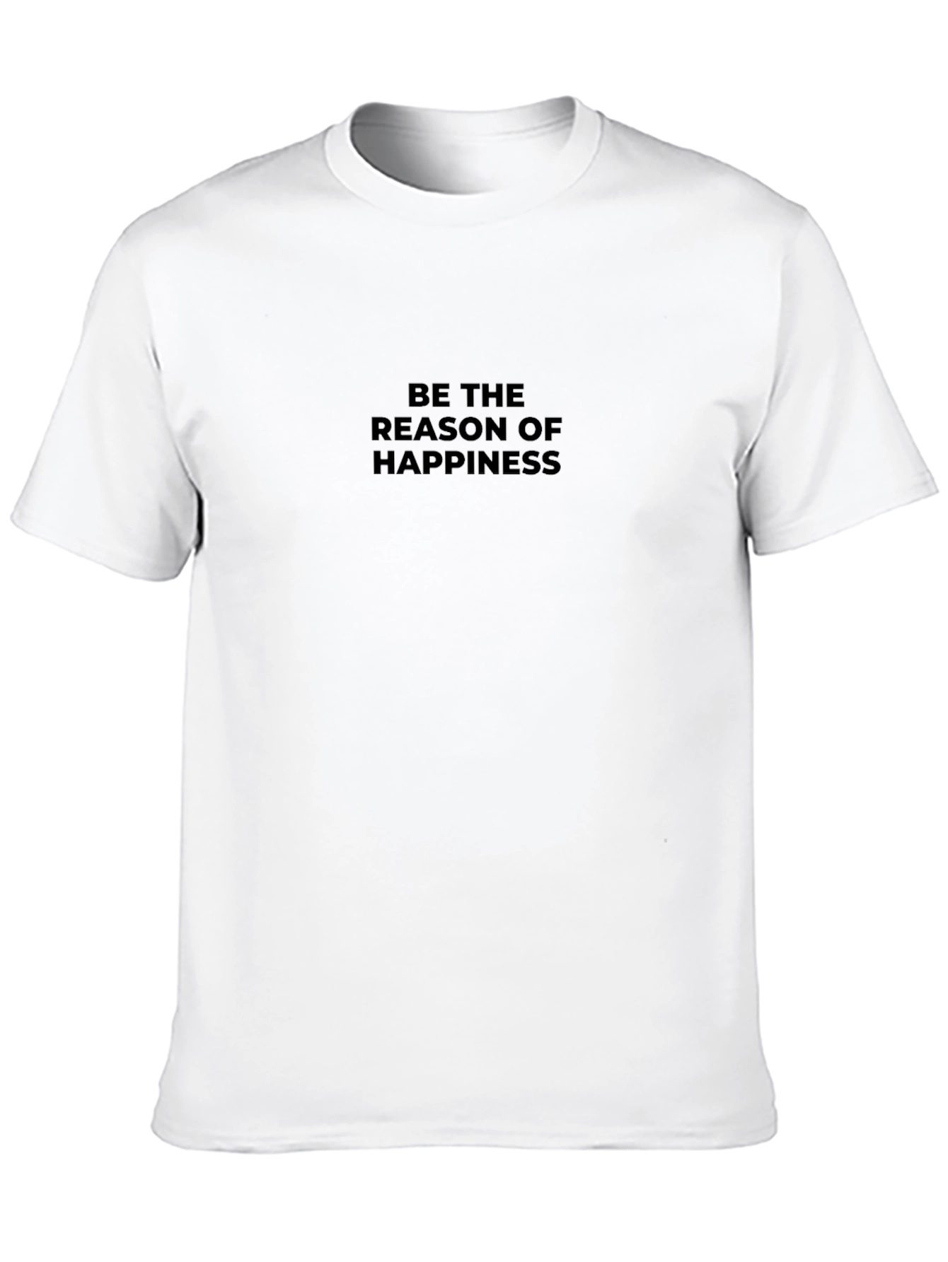 Black Be The Reason of Happiness Black T-Shirt view 10