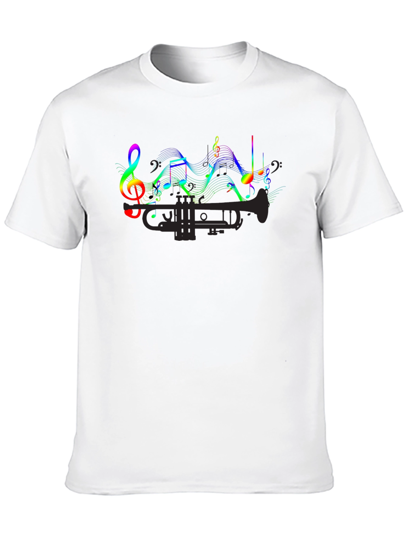 Black Musical Trumpet Graphic Tee view 10