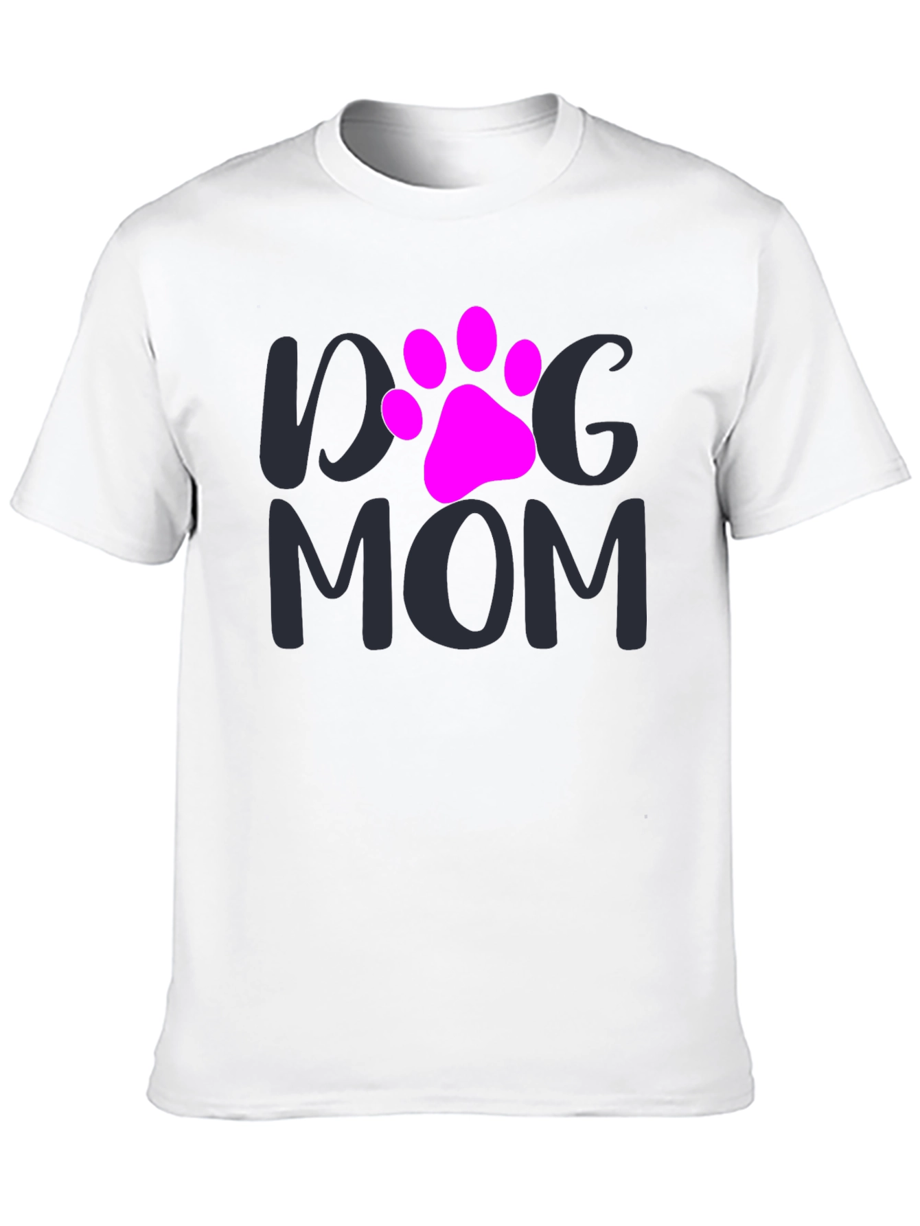 Black Dog Mom T-Shirt - Paw Print Graphic Tee view 10