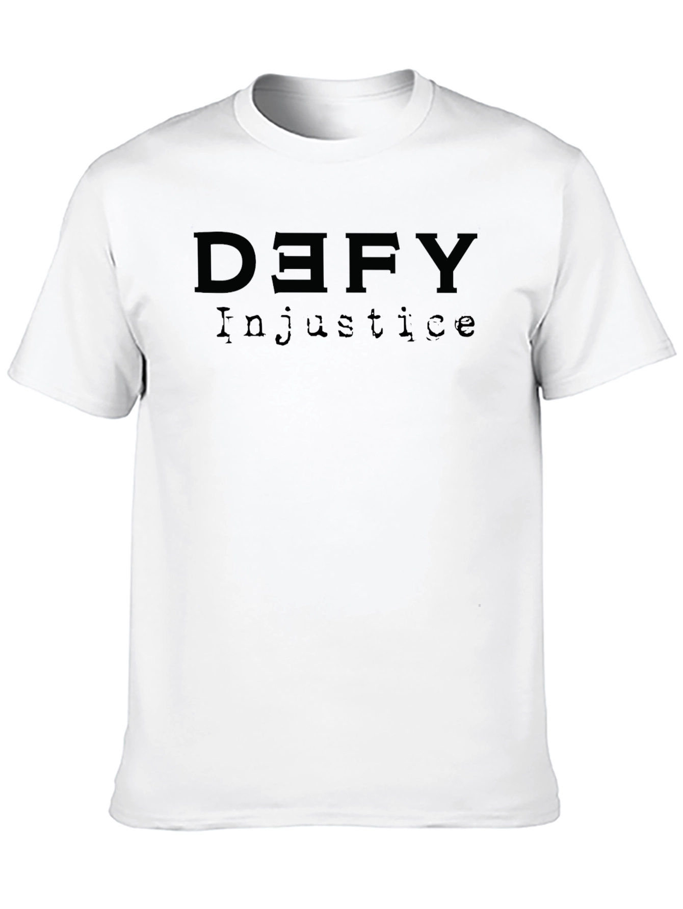Black Defy Injustice T-Shirt - Statement Tee view 10