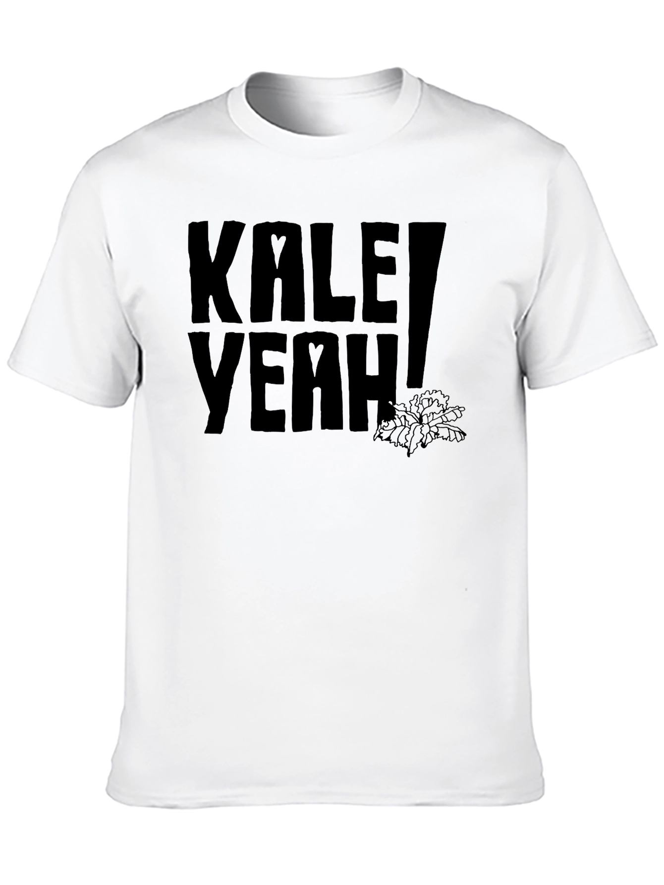 Kale Yeah! Graphic Print Black T-Shirt - 10