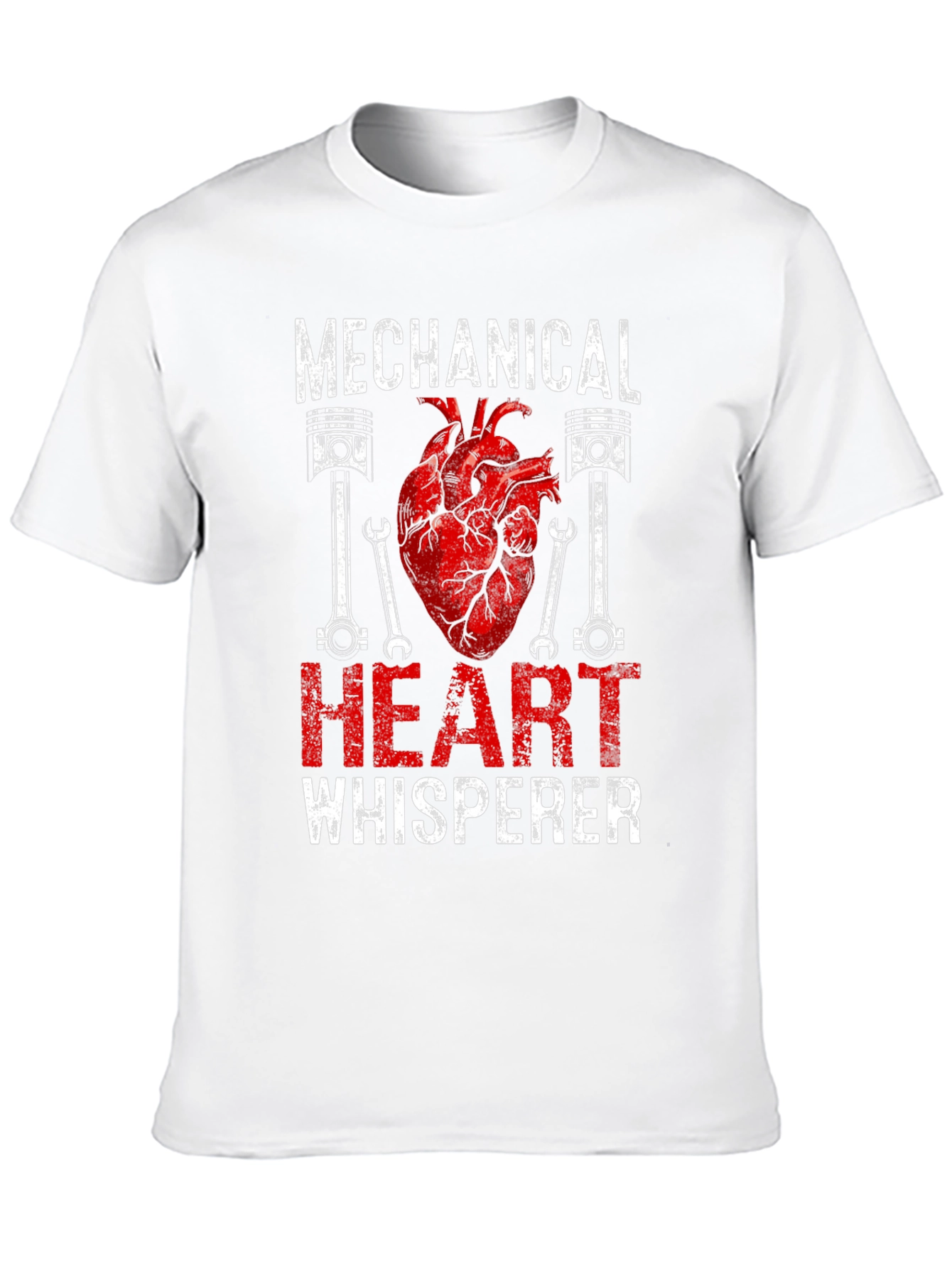 Black Mechanical Heart Whisperer Graphic T-Shirt view 10