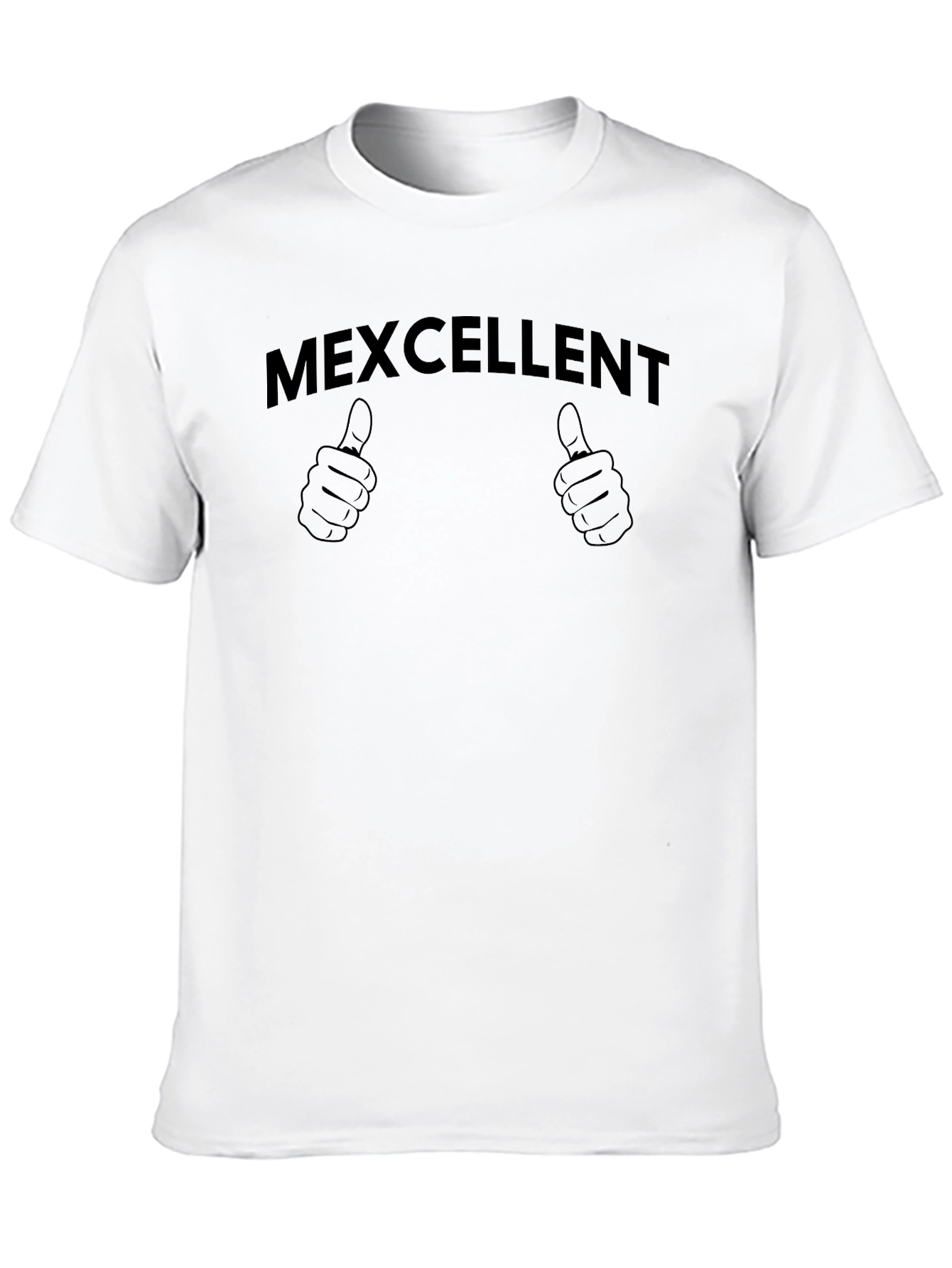 Black Mexcellent Graphic T-Shirt - Black Casual Tee view 10