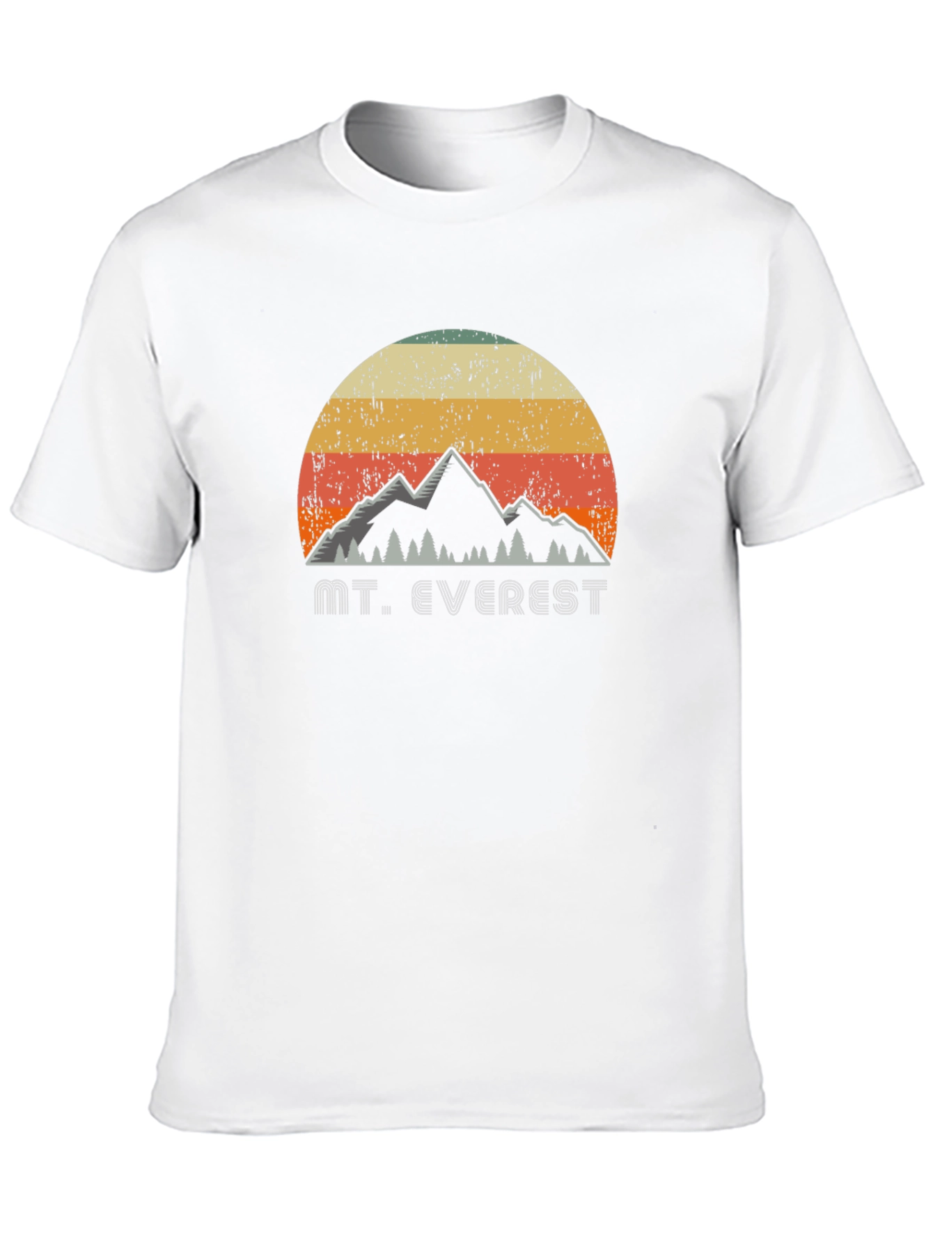 Black Retro Mt. Everest Graphic T-Shirt view 10