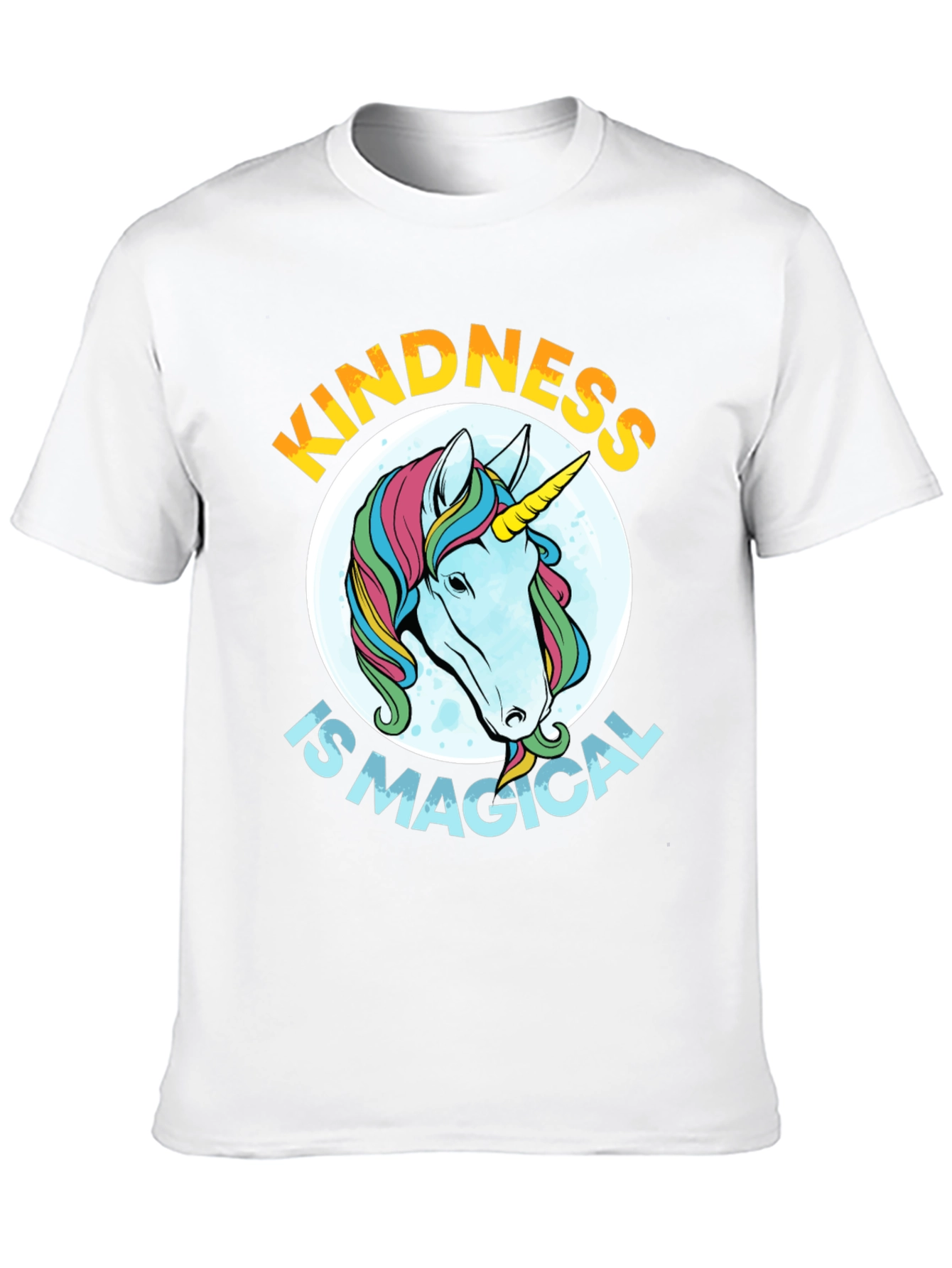 Black Kindness is Magical Unicorn Graphic Tee - Black view 10