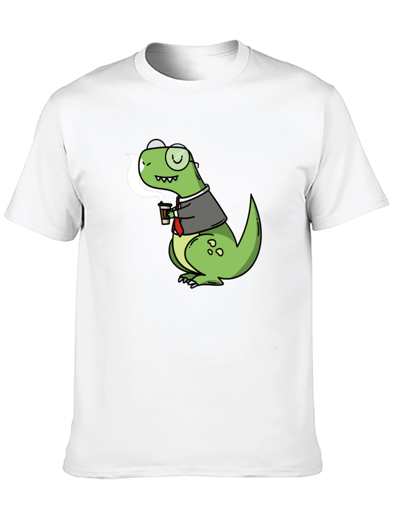 Black Dino Coffee T-Shirt - Stylish & Unique view 10