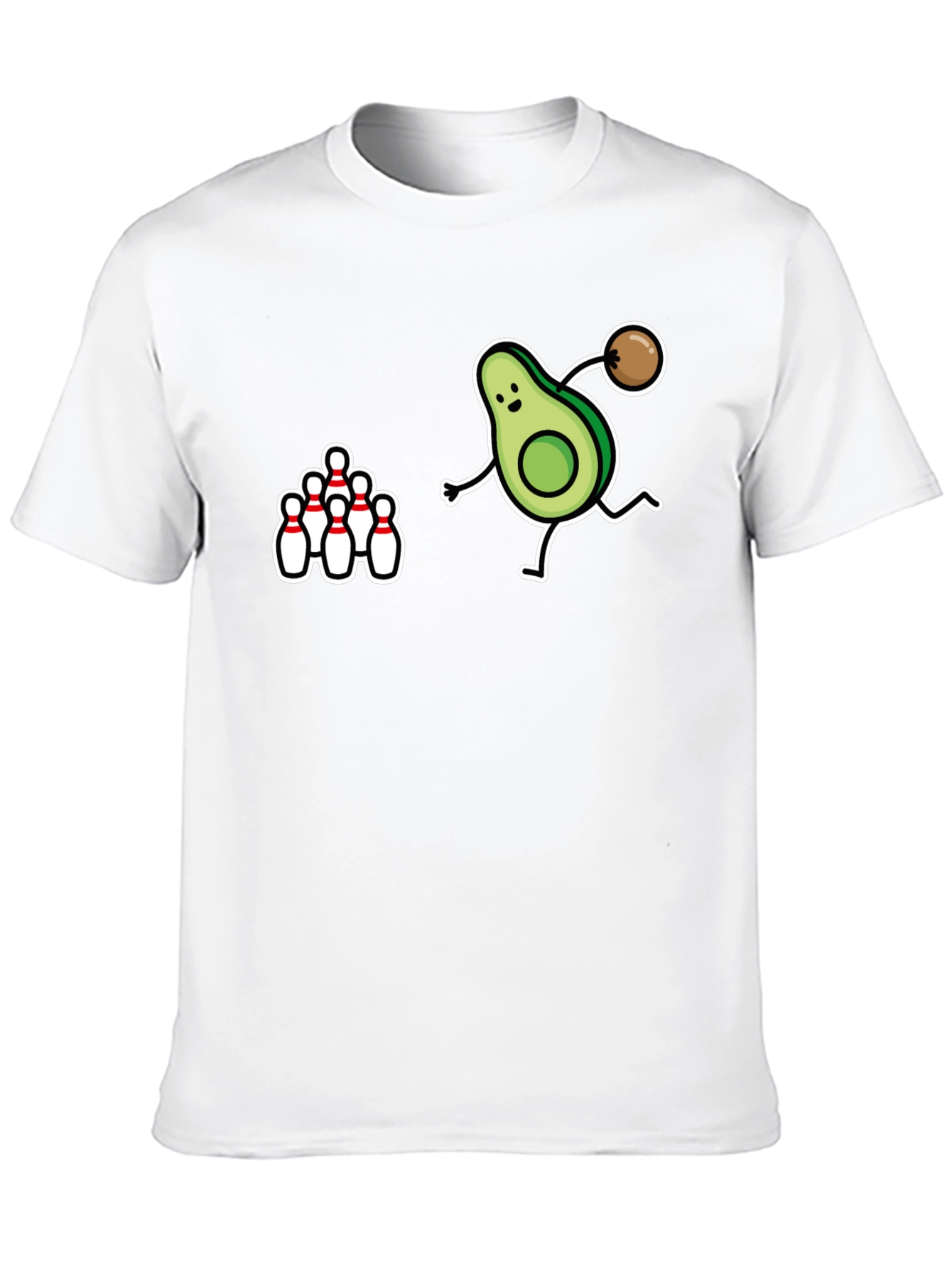 Black Avocado Bowling Strike Graphic T-Shirt view 10