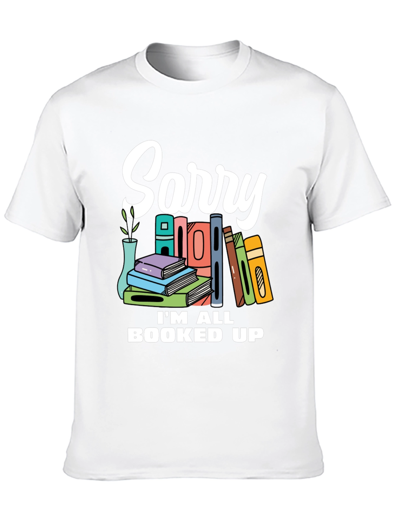 Black Booked Up T-Shirt - For Book Lovers! view 10