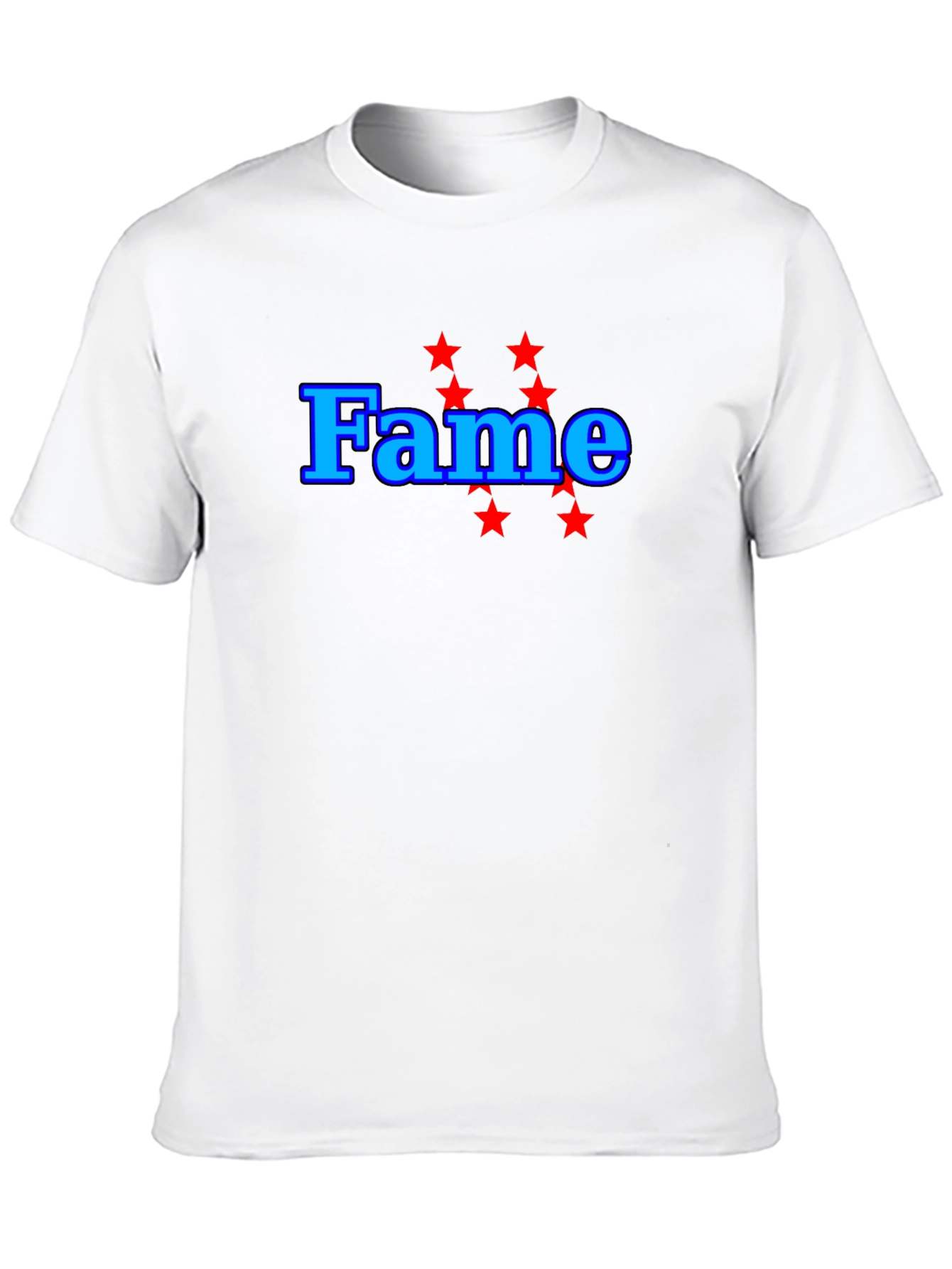 Black Fame T-Shirt - Bold Graphic Tee - Classic Fit view 10