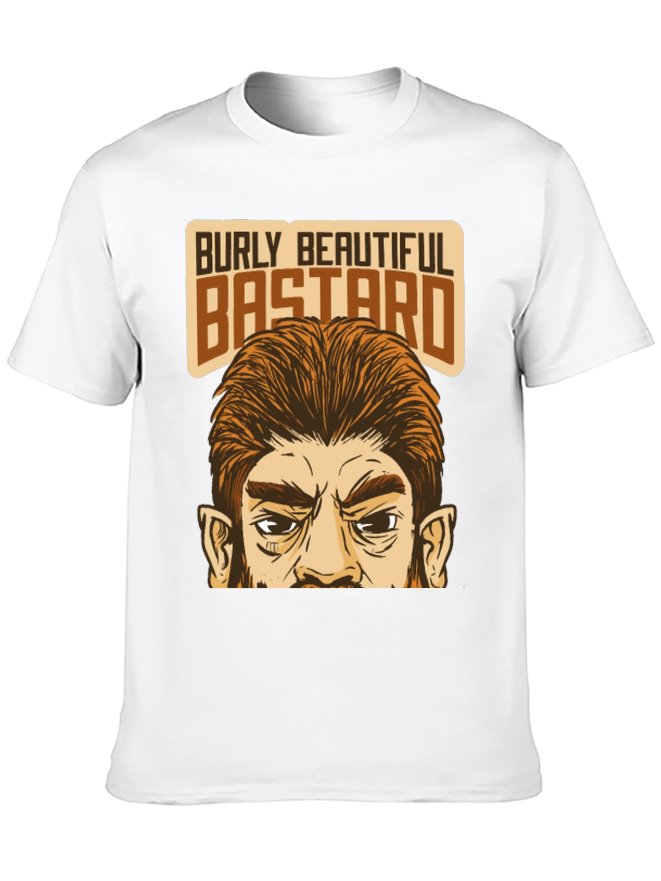 Black Burly Beautiful Bastard Graphic T-Shirt view 10