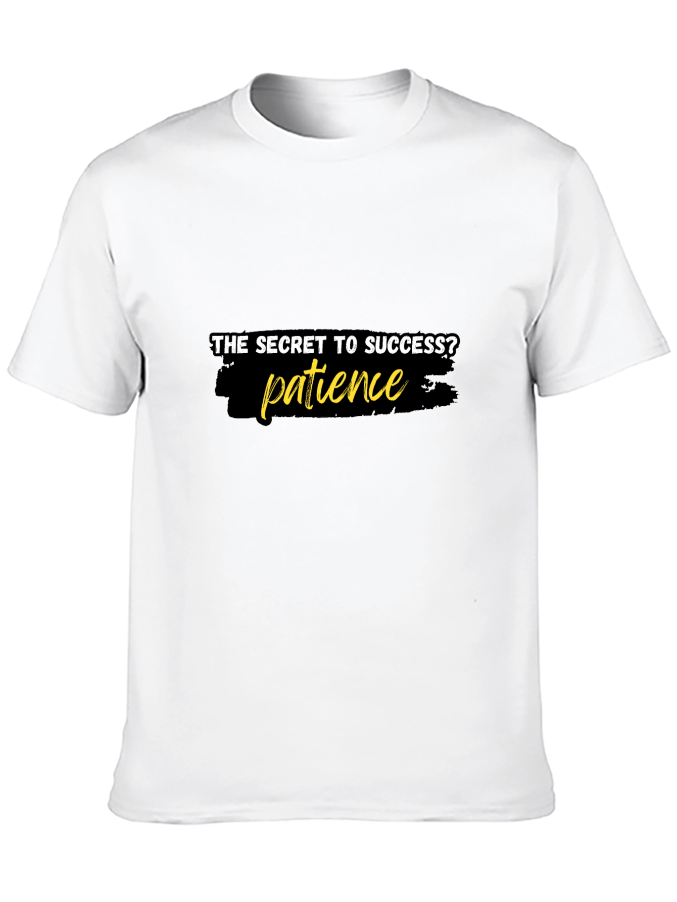 Black Patience is the Key T-Shirt - Stylish Black Tee view 10