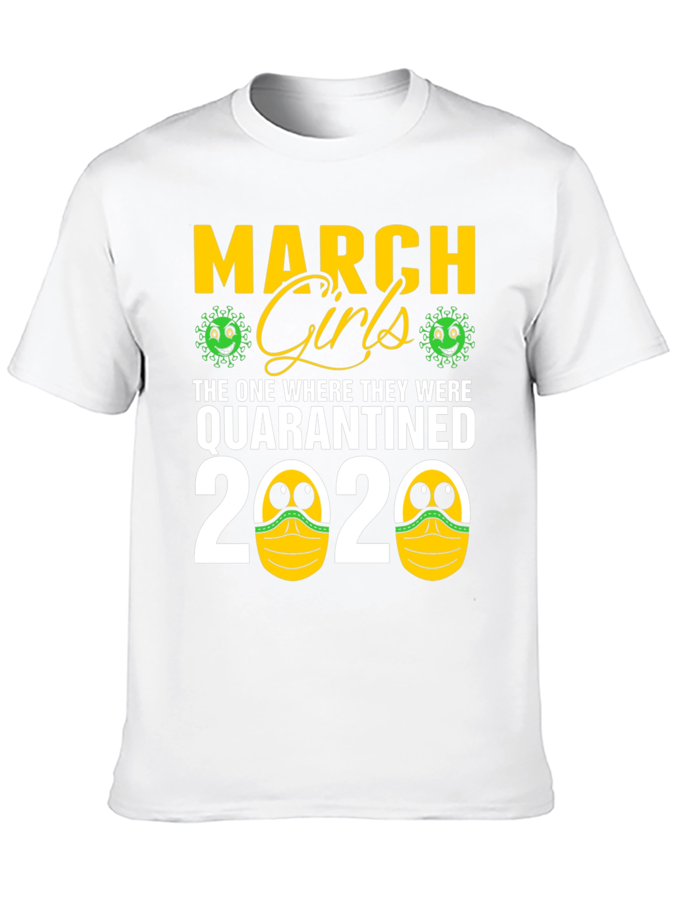 Black March Girls Quarantined 2020 Graphic Tee view 10