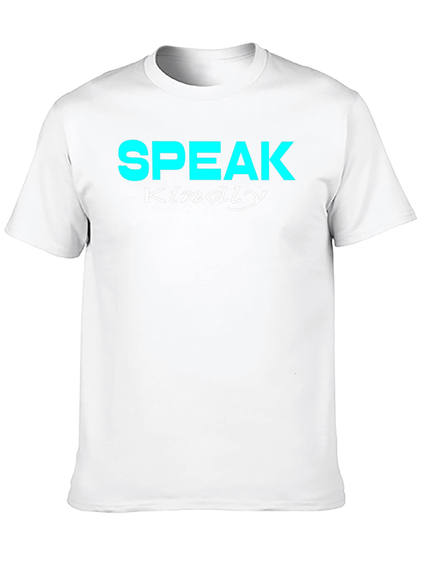 Black Speak Kindly Graphic Tee - Black Cotton T-Shirt view 10