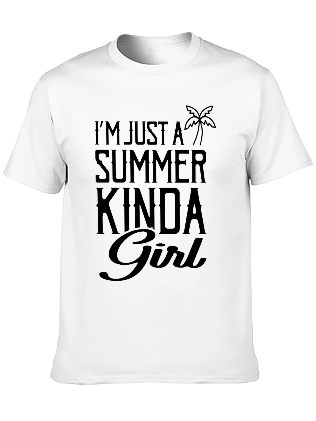 Black Summer Kinda Girl Black T-Shirt view 10