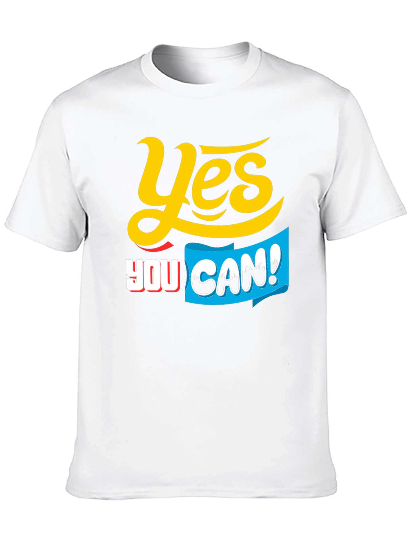 Black Yes You Can! Graphic T-Shirt view 10