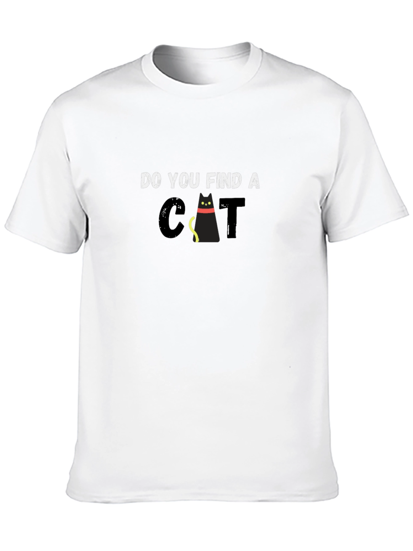 Black Do You Find a Cat Funny Graphic T-Shirt view 10